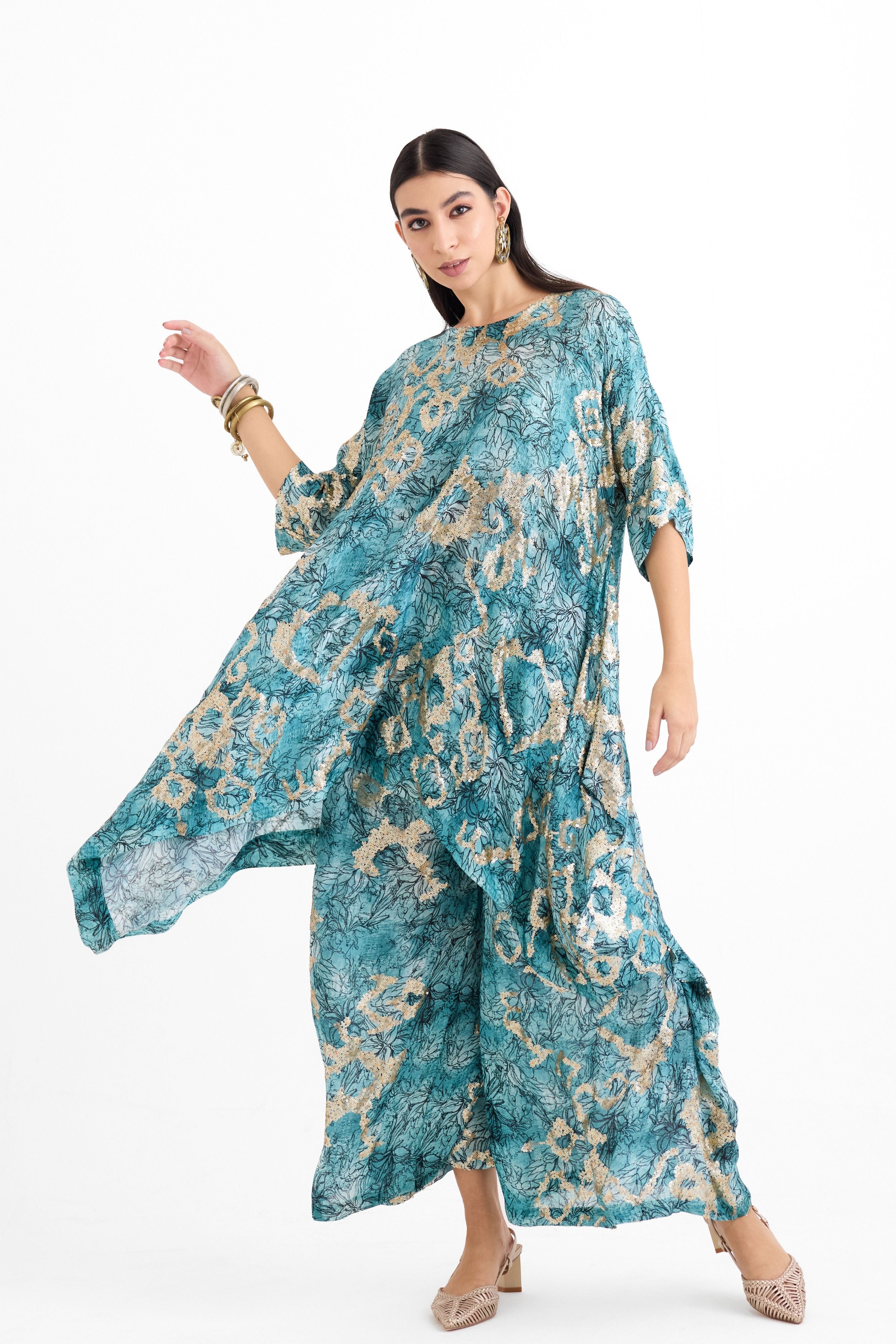 Mayank Sequins Tunic Set