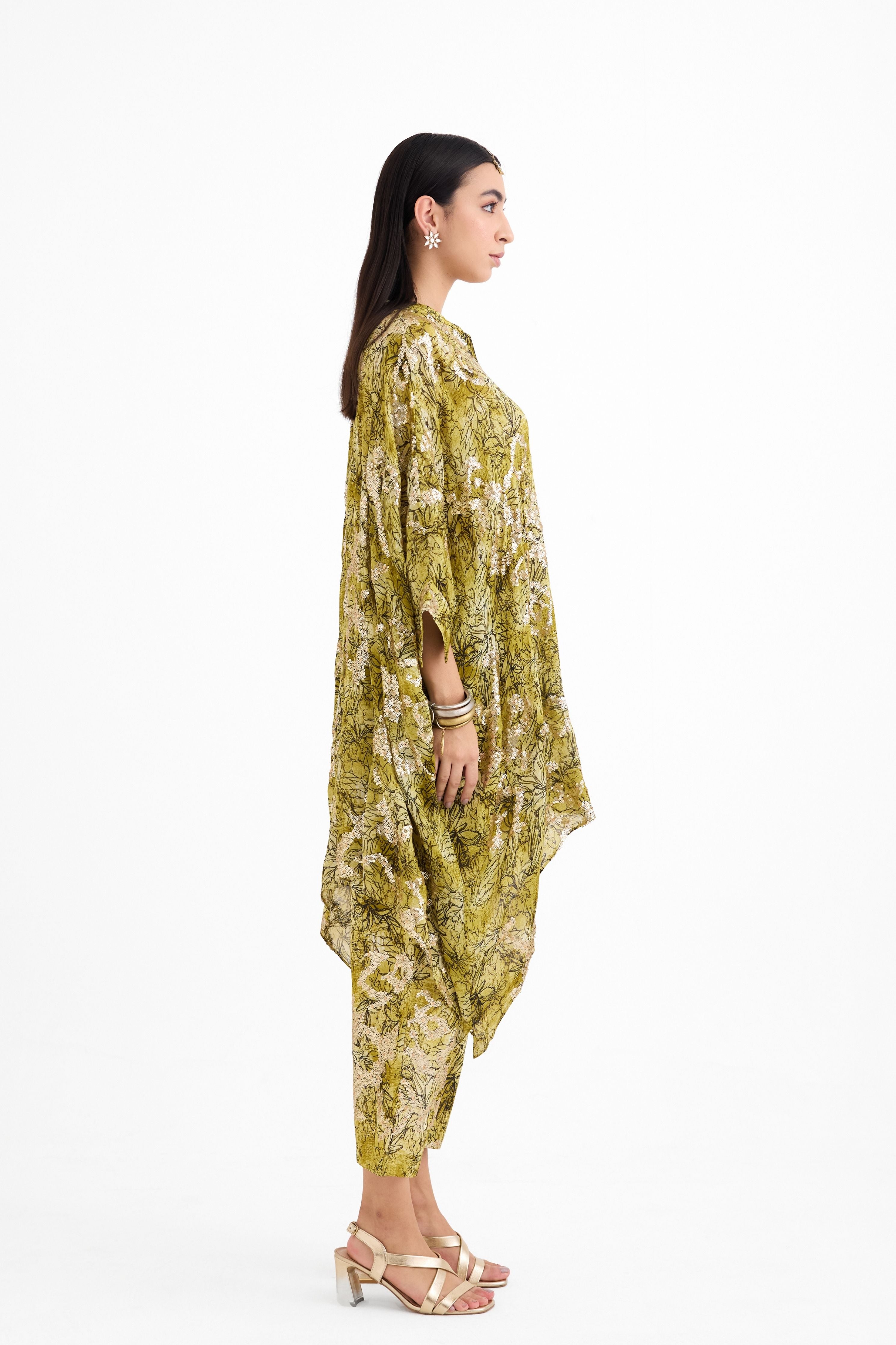 Gold Kaftan Set