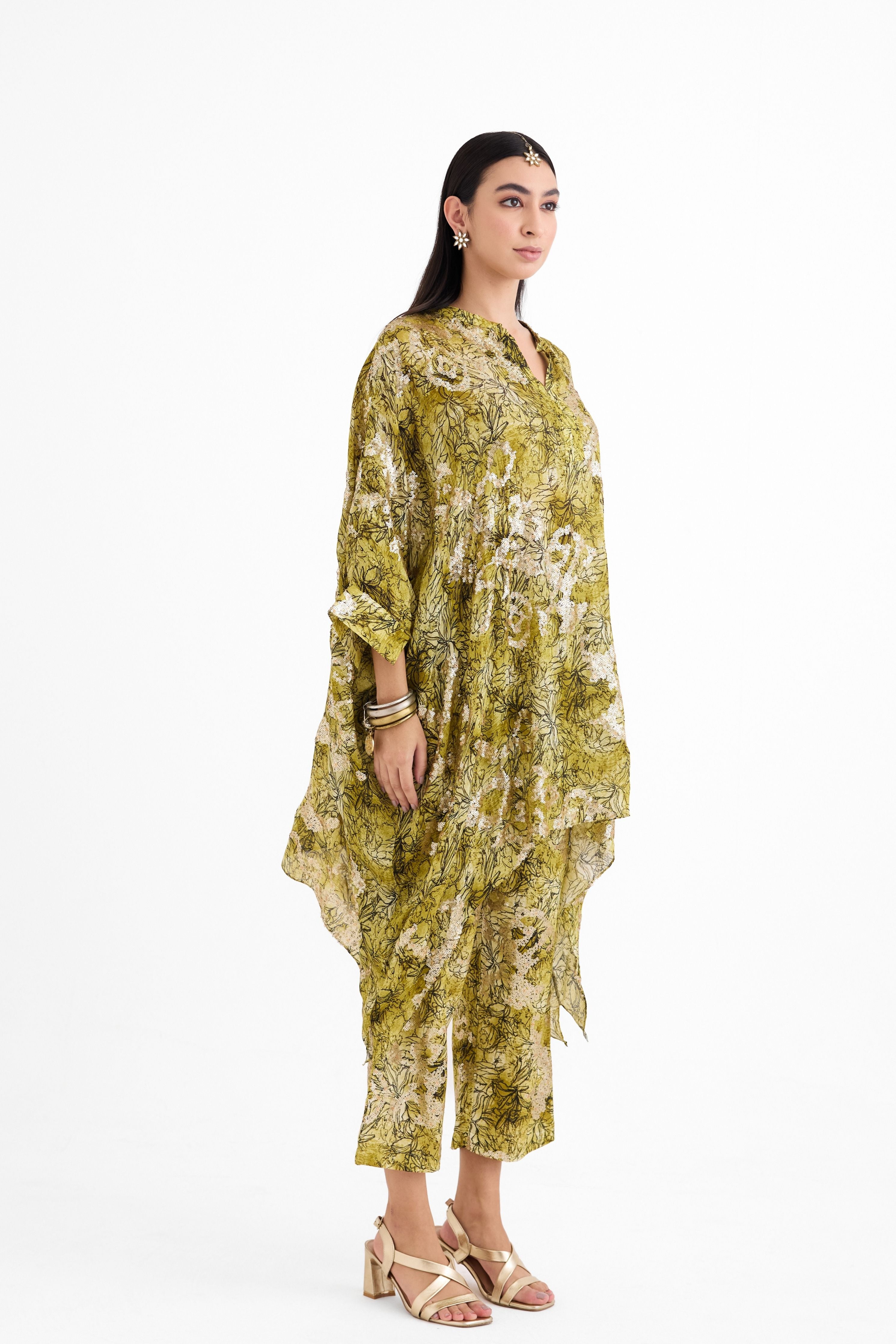 Gold Kaftan Set