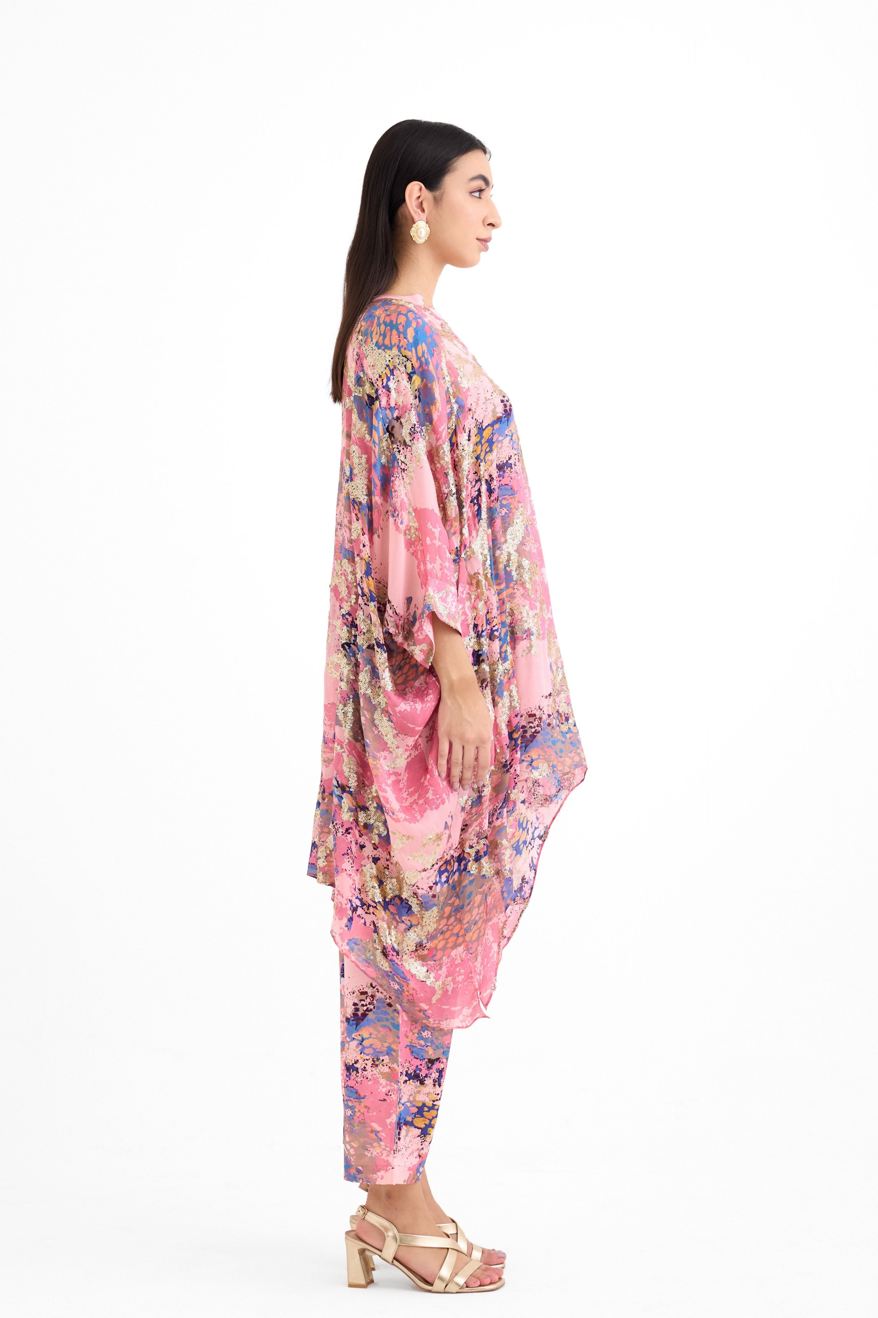 Sequins Kaftan Set