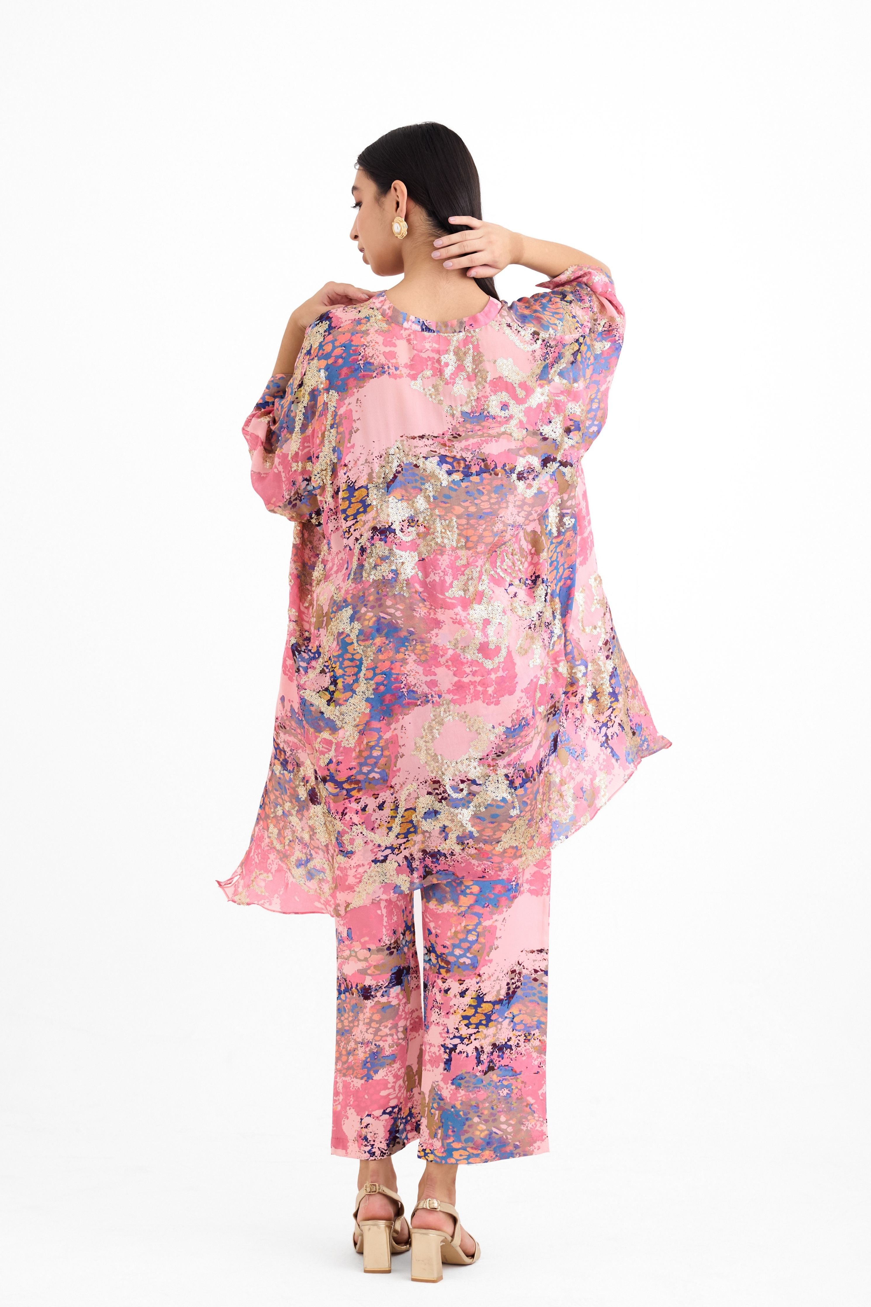 Sequins Kaftan Set