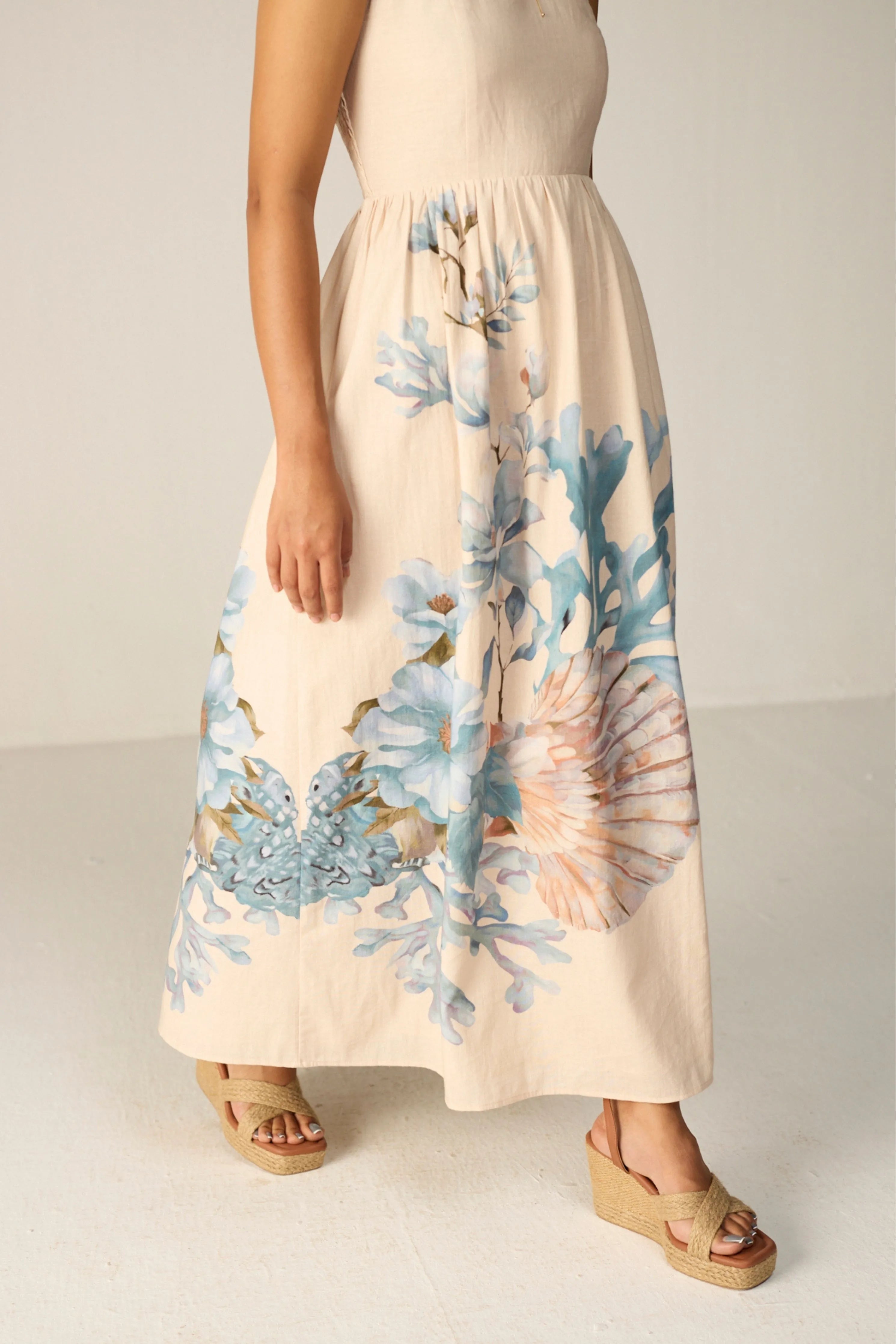 Ivory Orelia Midi Dress