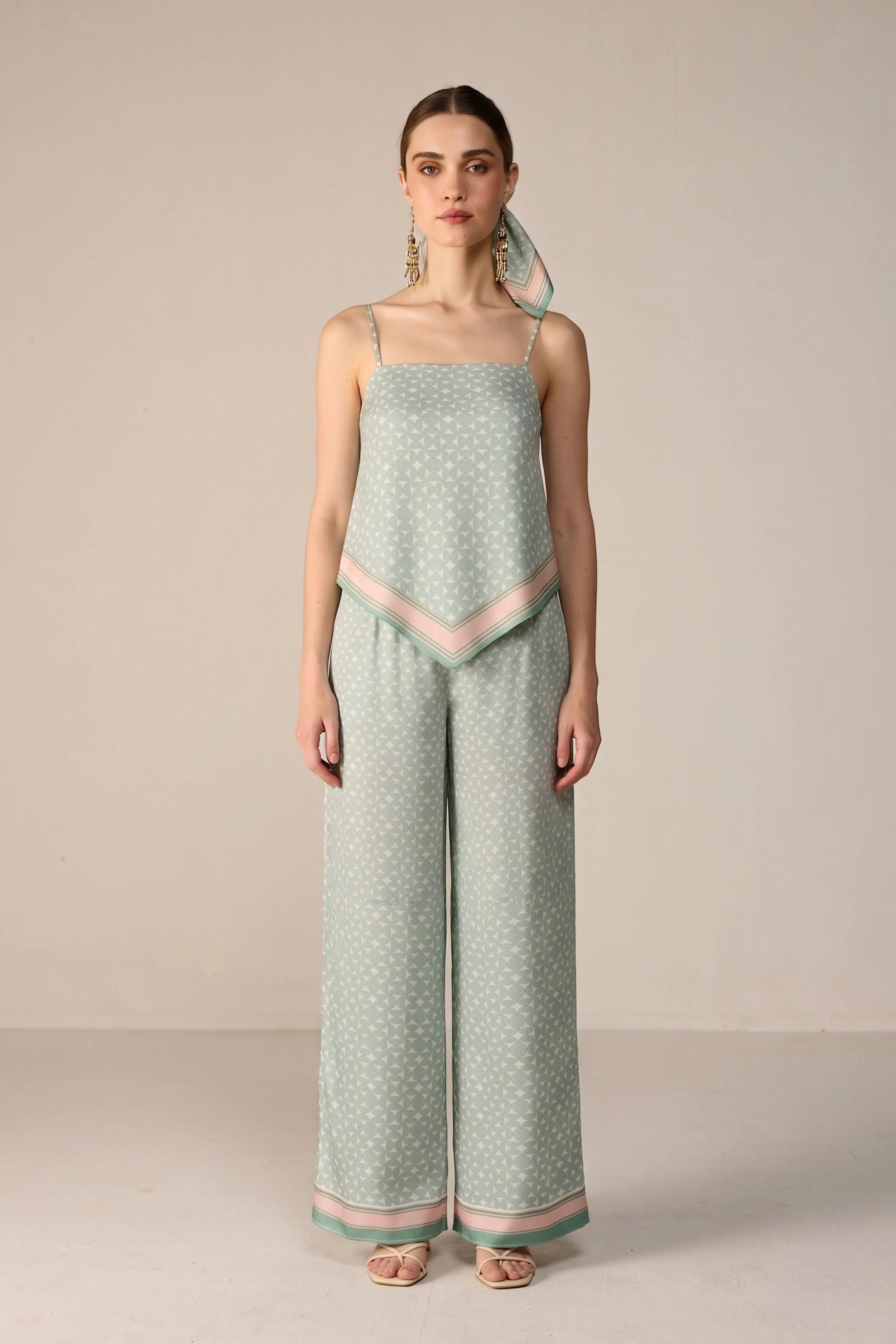 Green Yuna Top Co-ord Set