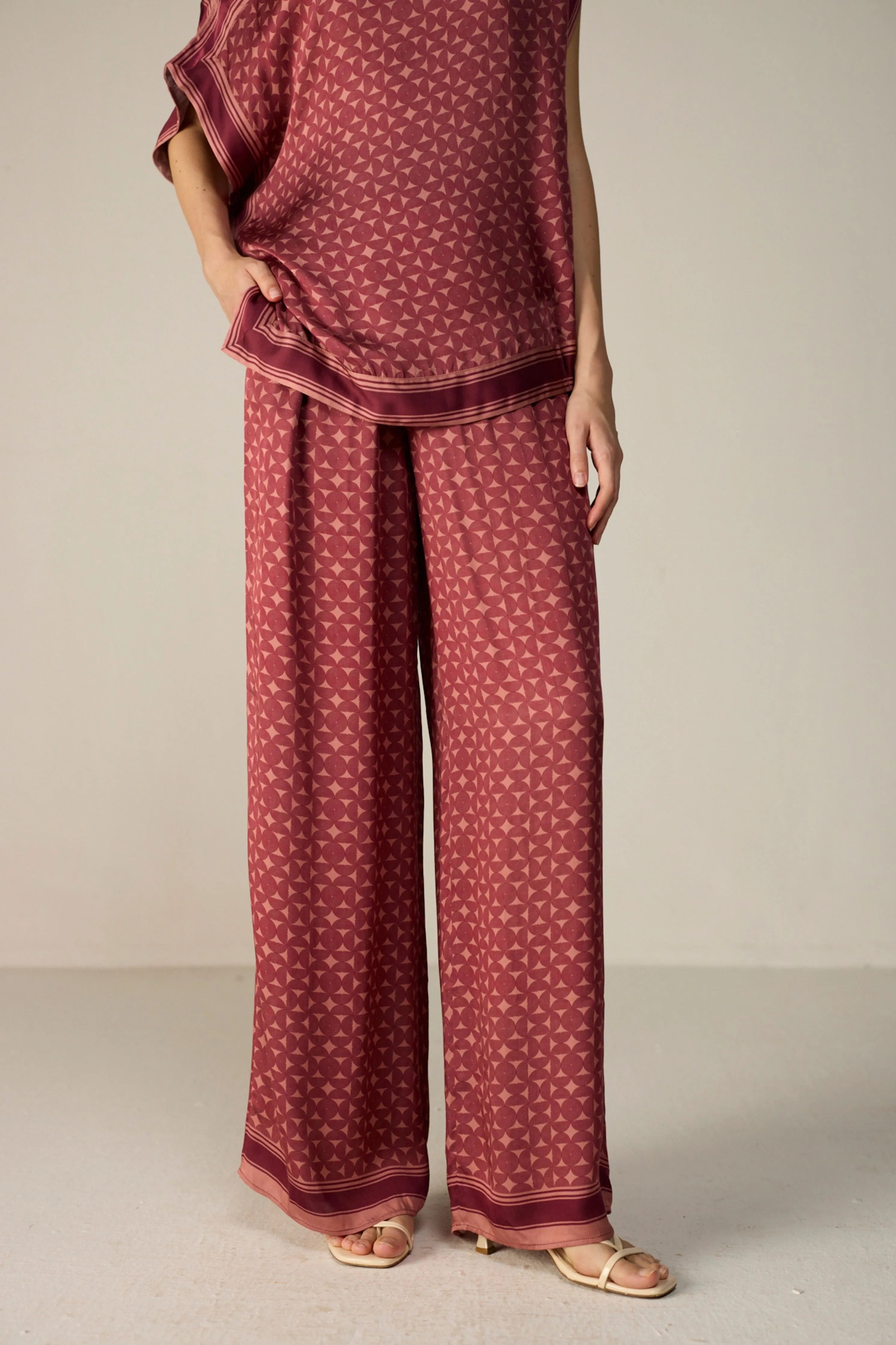 Maroon Noah Trousers