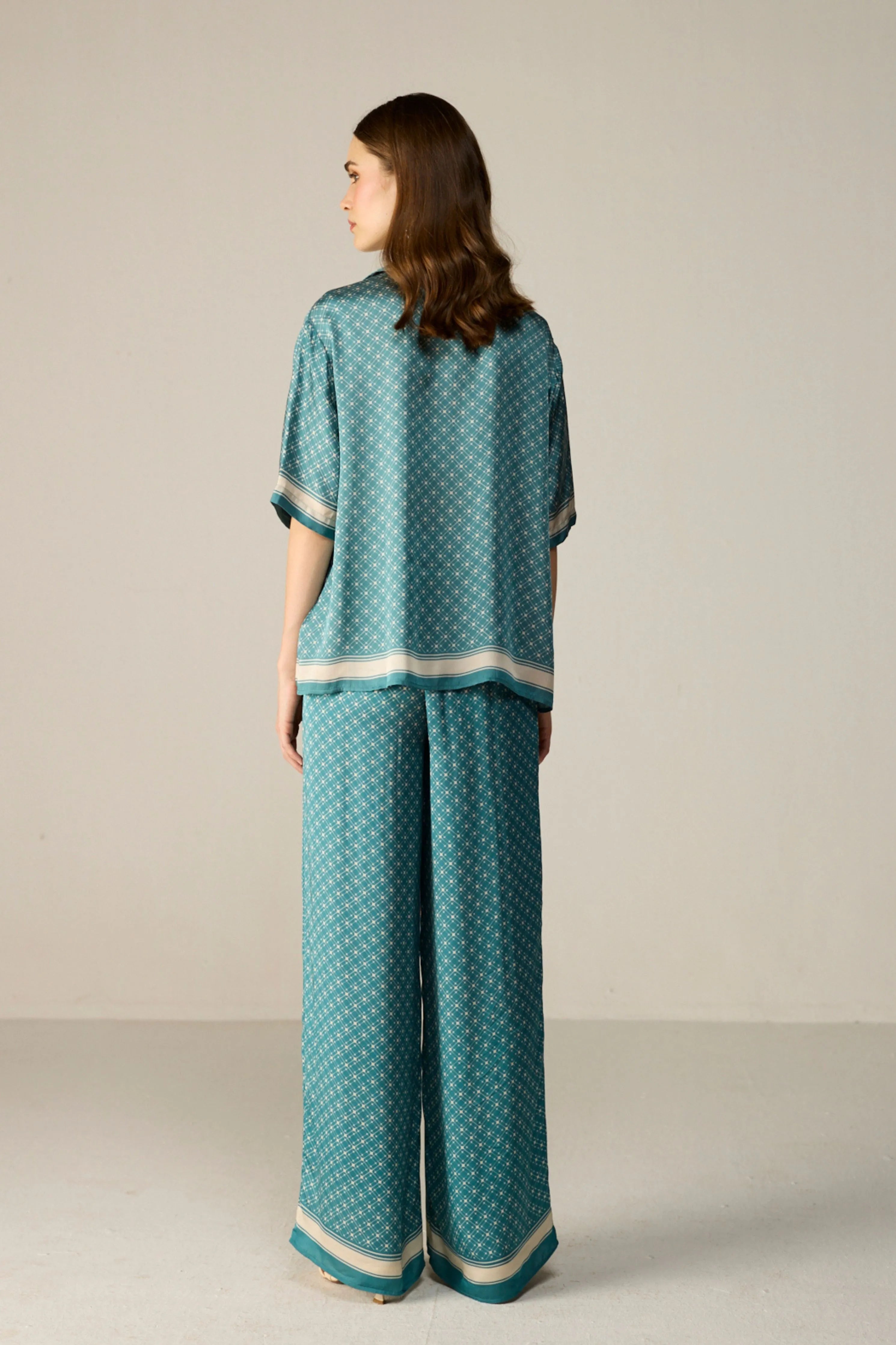 Teal Noah Trousers
