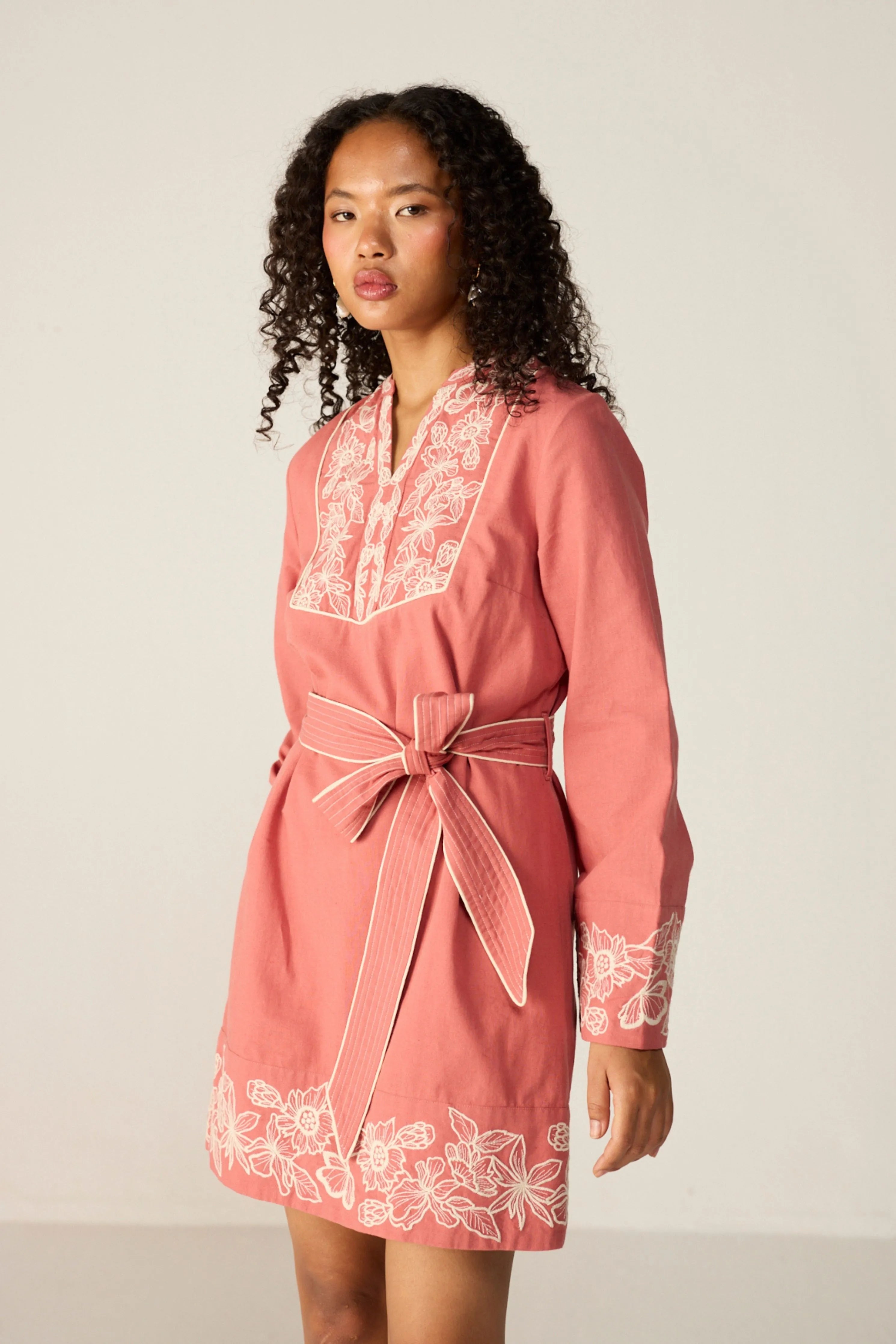 Pink Roselle Mini Dress