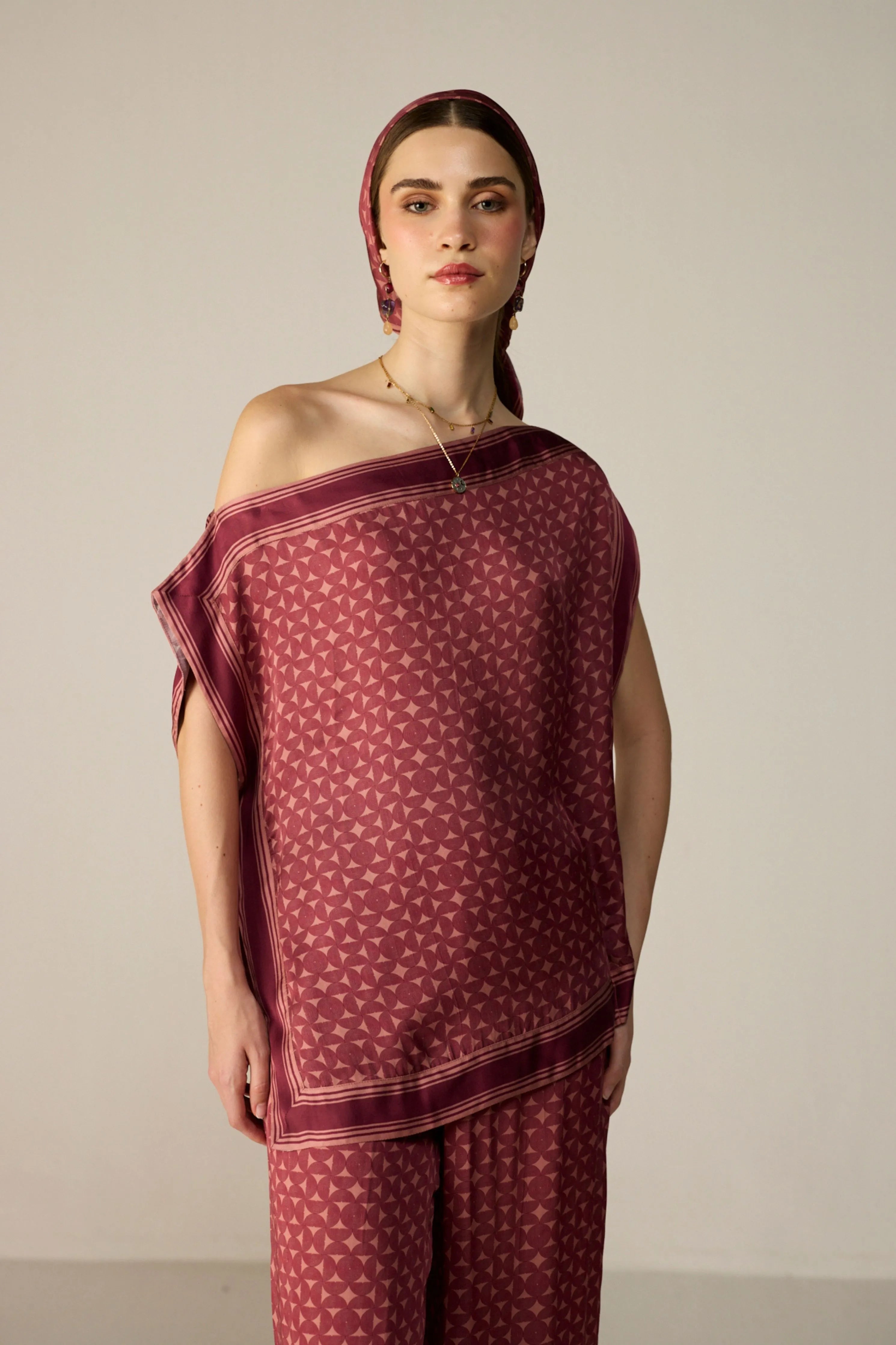 Maroon Freya Top
