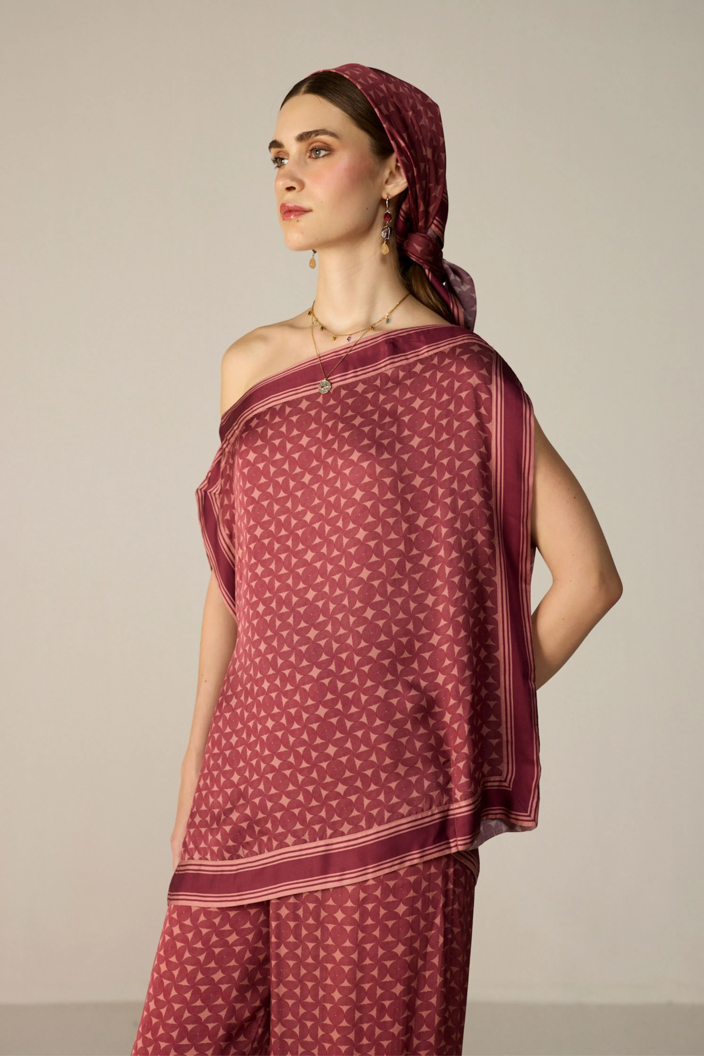 Maroon Freya Top