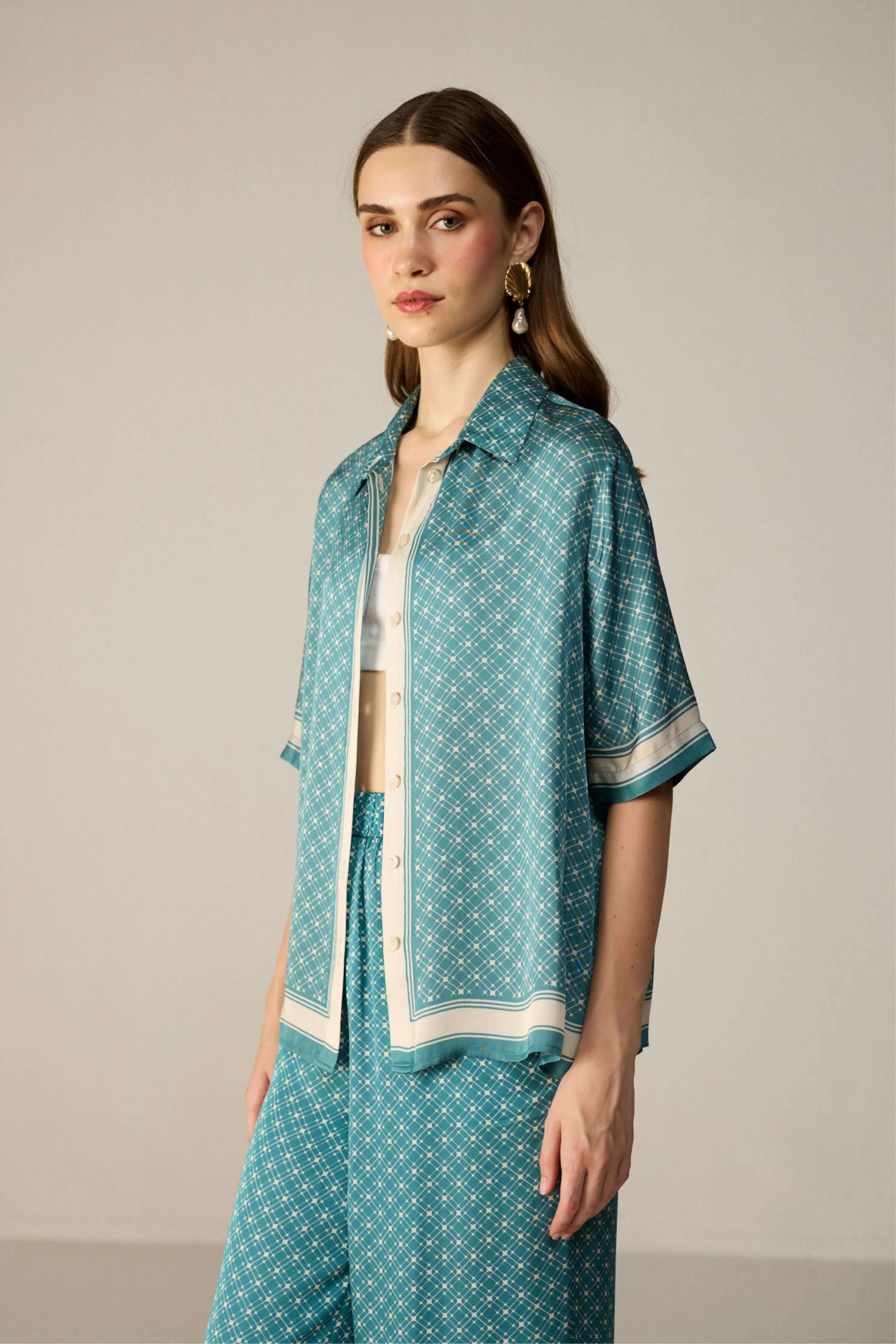Teal Noah Shirt