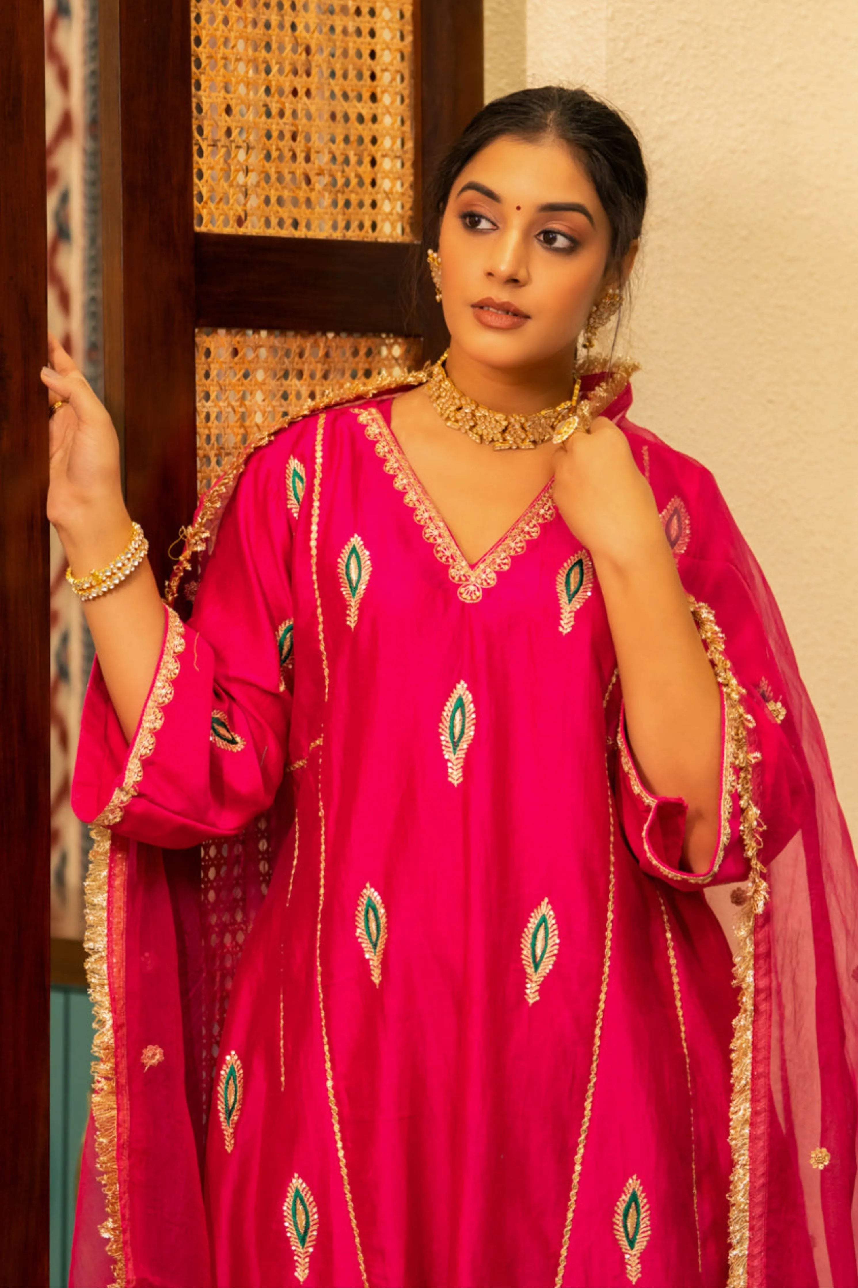 Pink Mor Booti A-Line Set