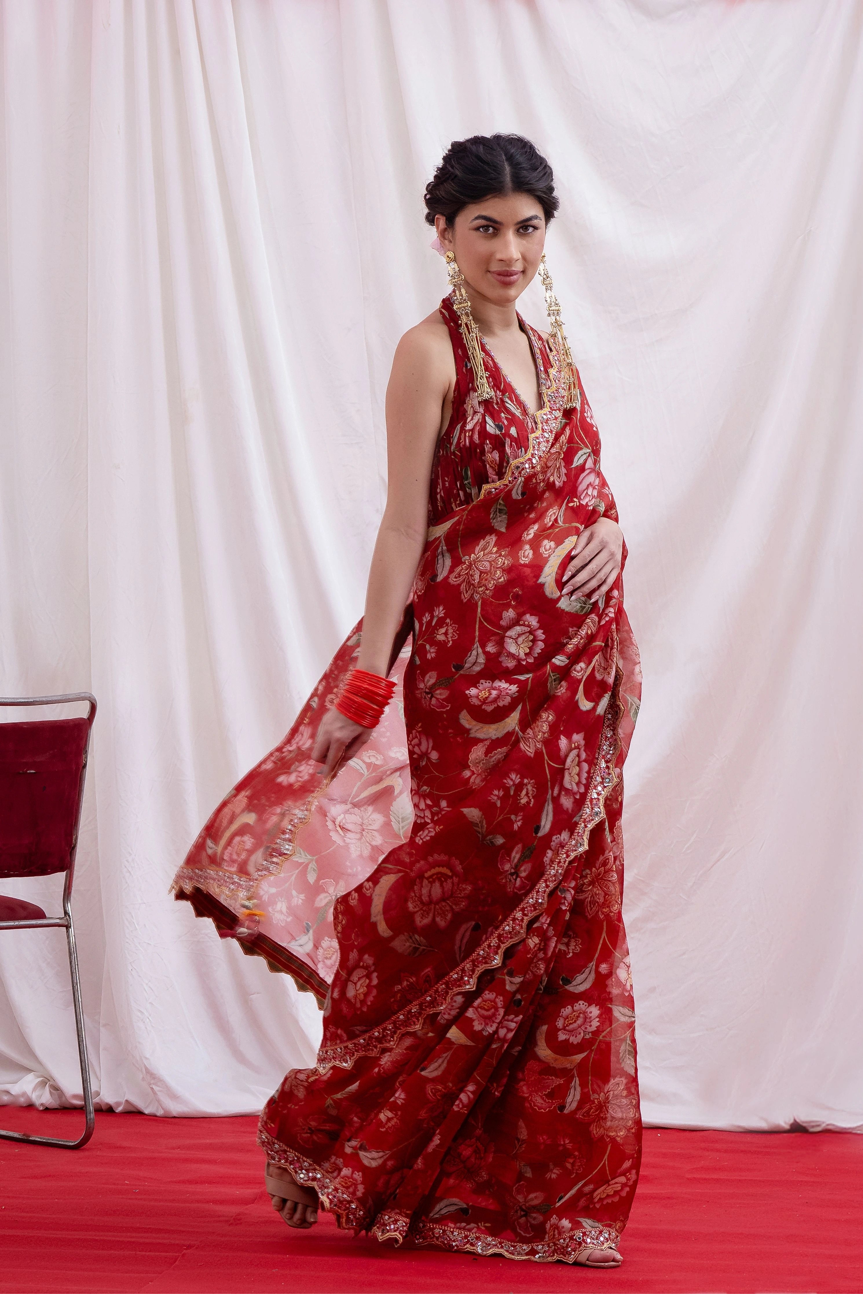 Gulnaar Sheesha Saree