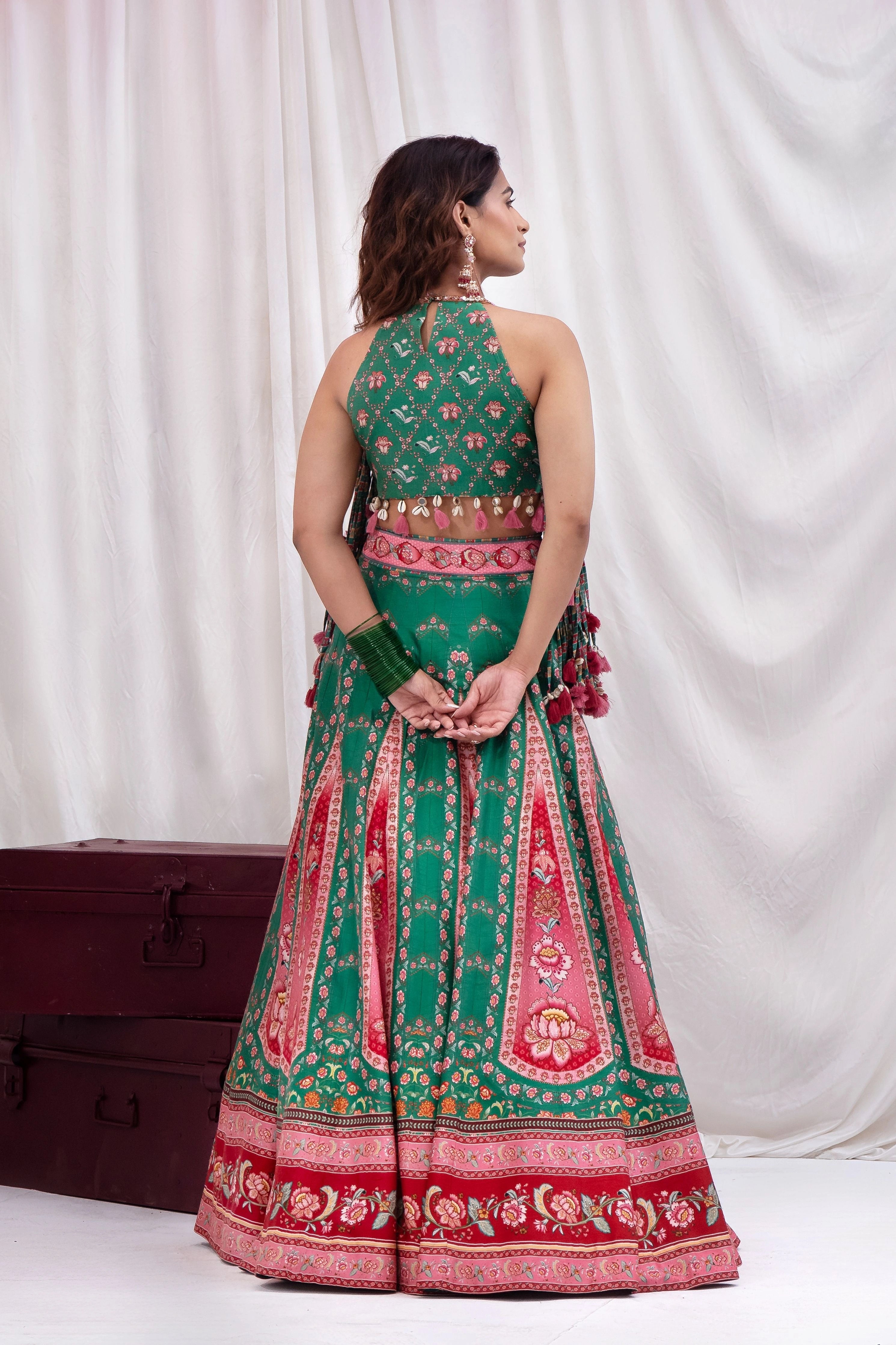 Panna Ghoomar Lehenga