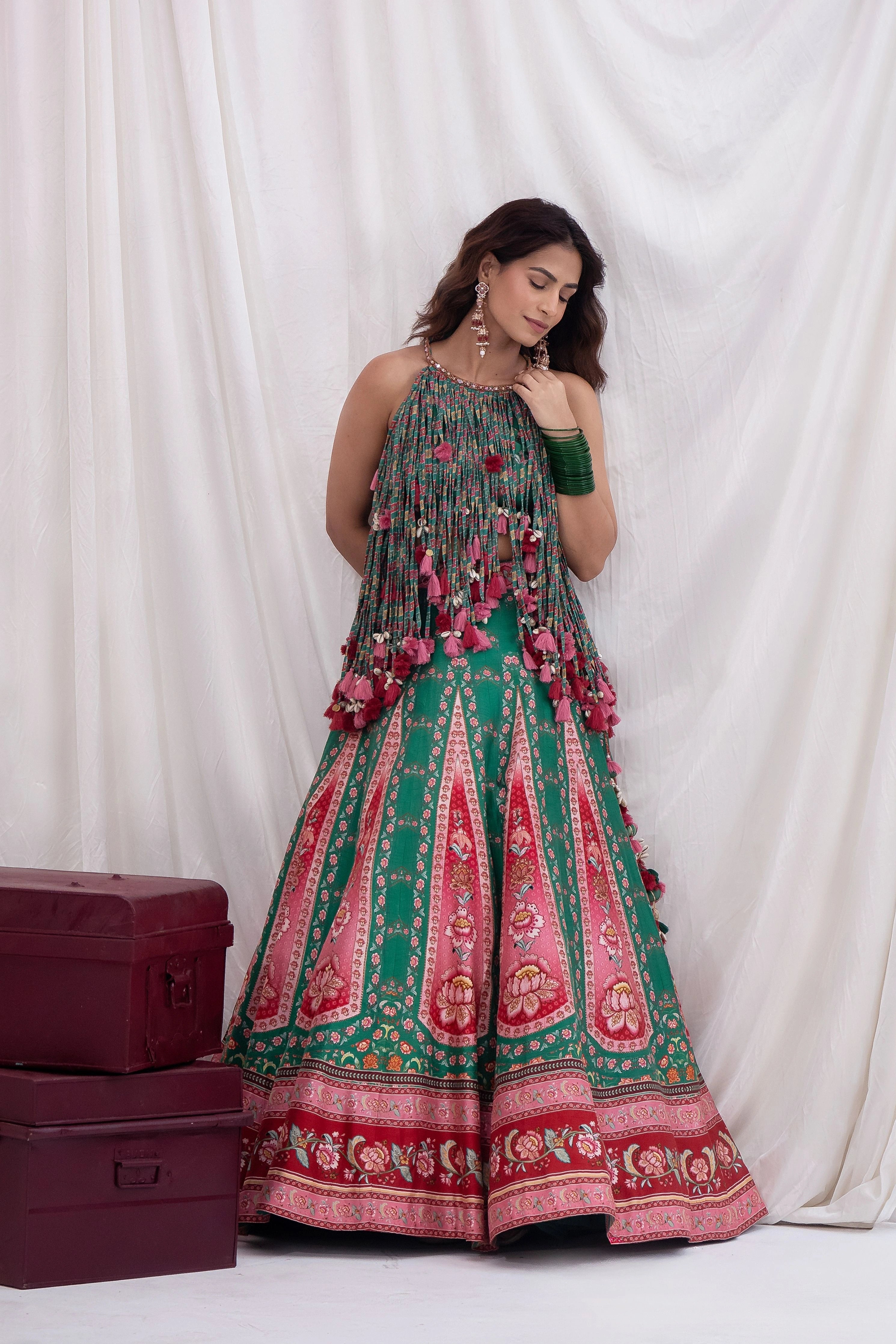 Panna Ghoomar Lehenga