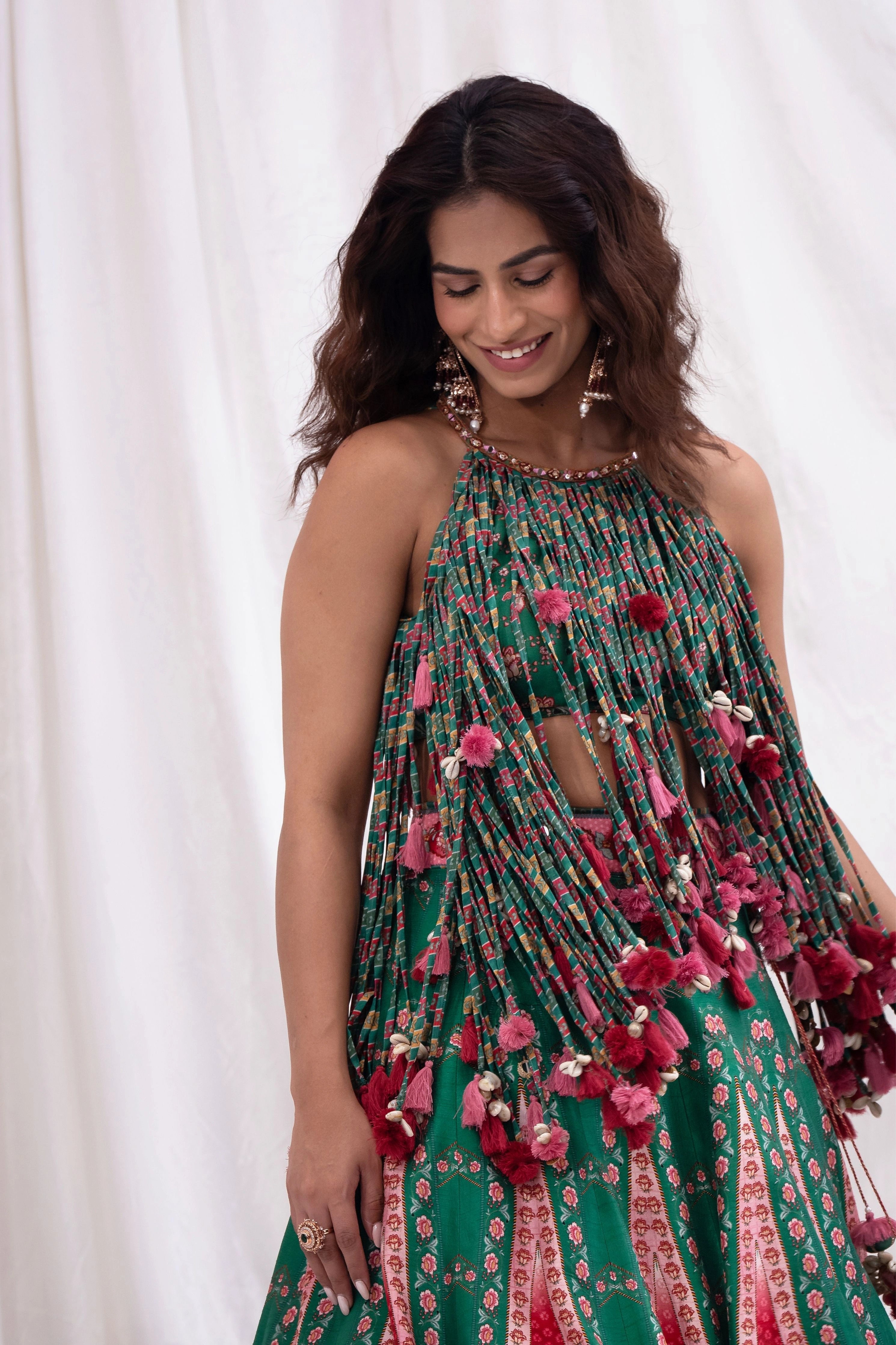 Panna Ghoomar Lehenga