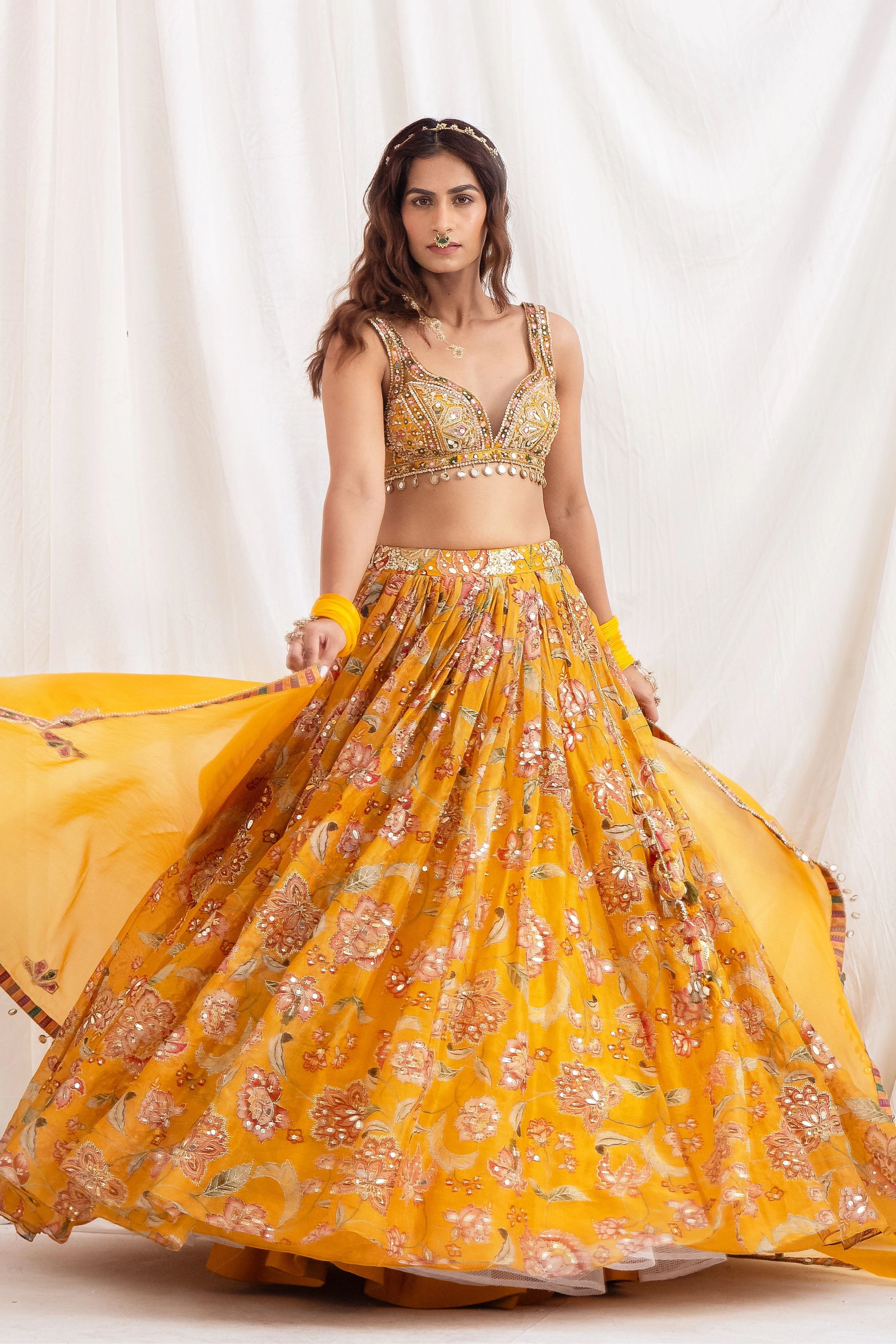 Sunehri Rang Lehenga