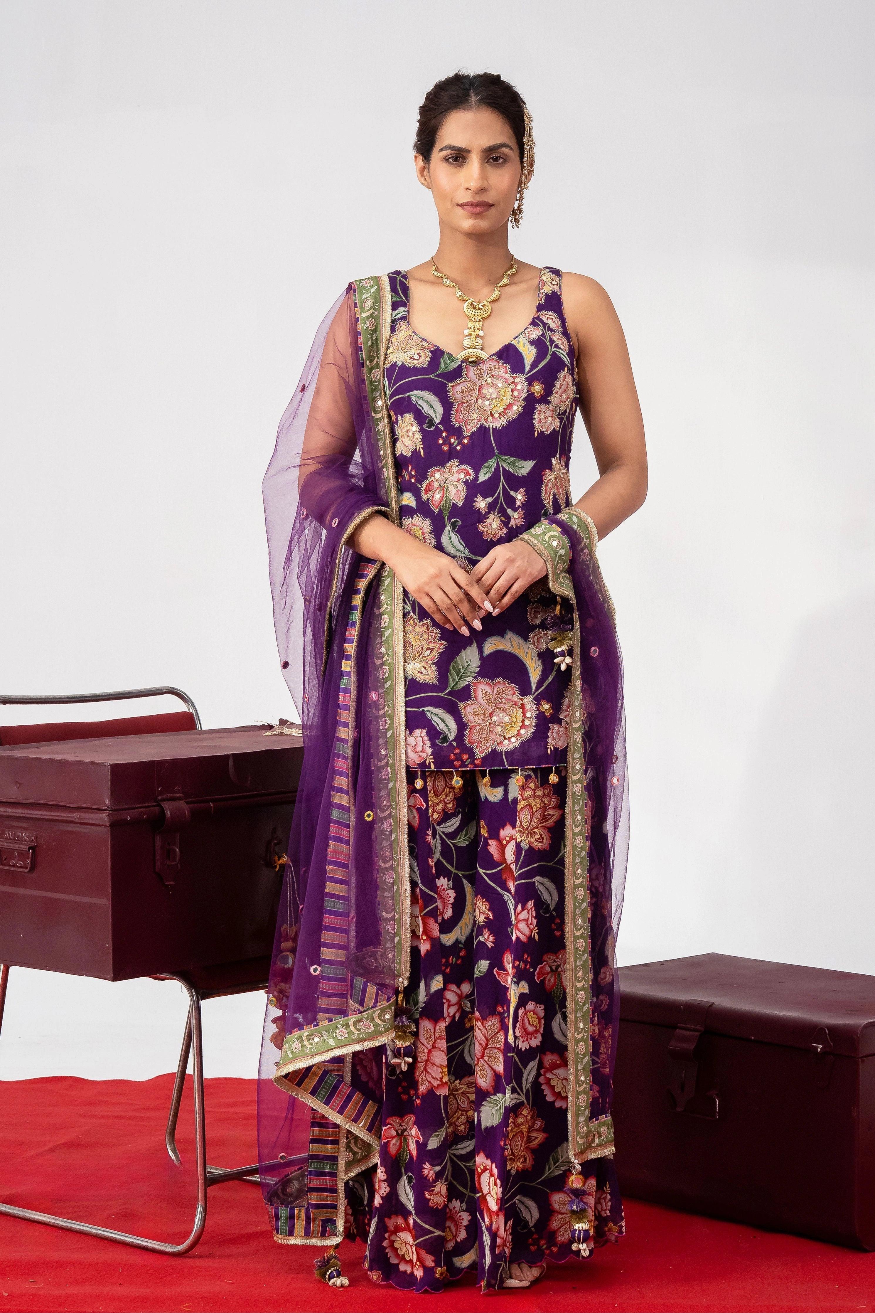 Jamuni Gulzaar Sharara Set