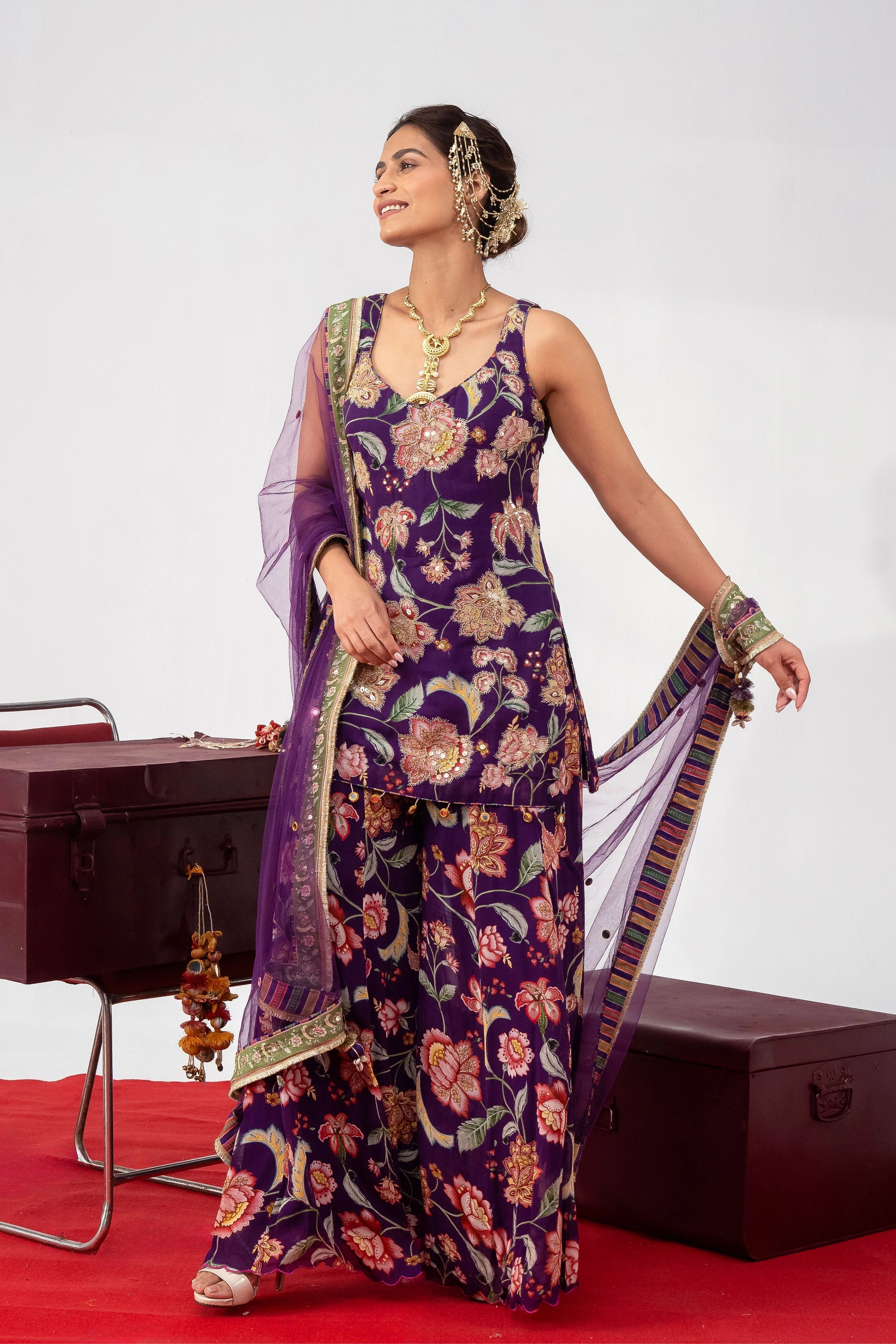 Jamuni Gulzaar Sharara Set