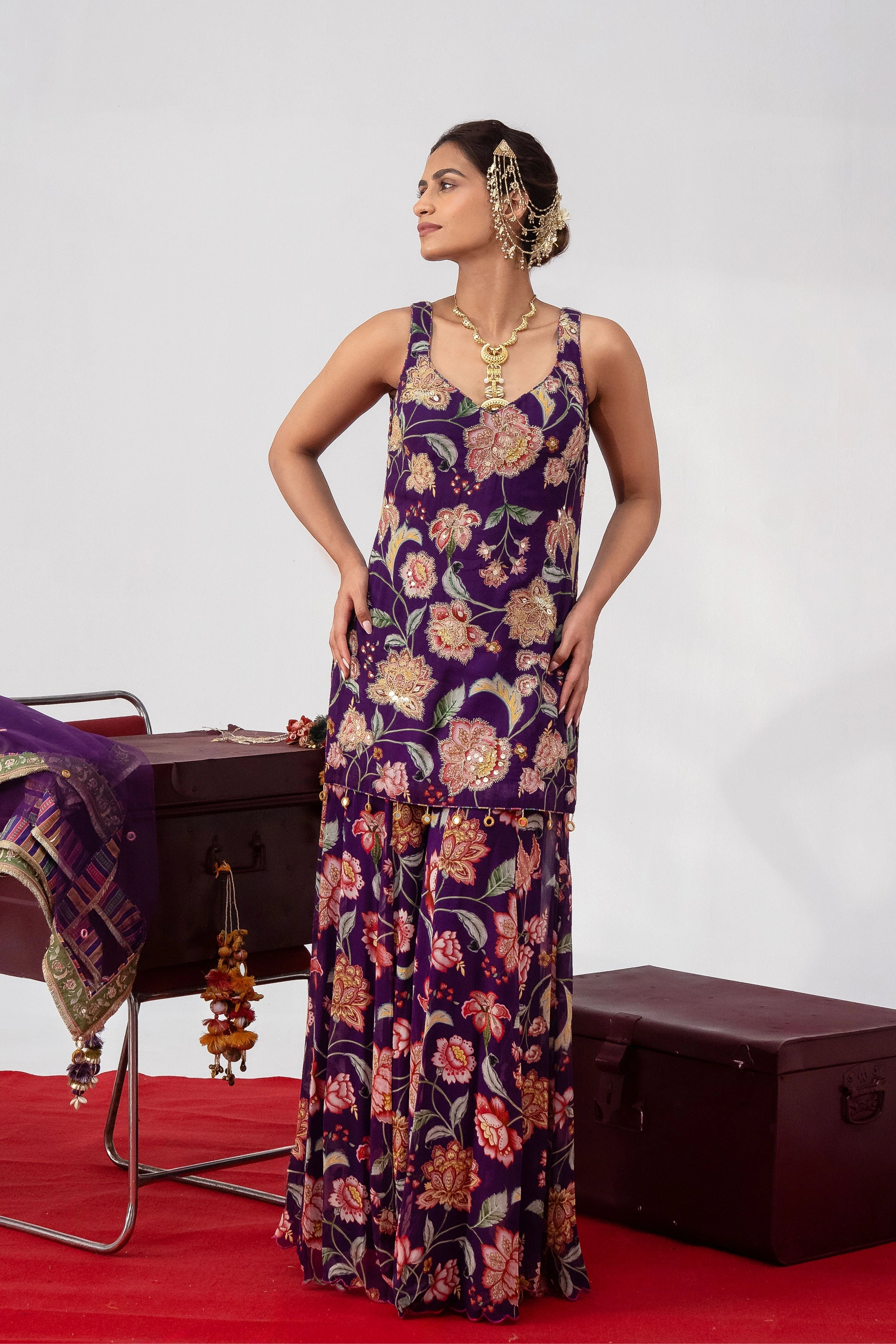 Jamuni Gulzaar Sharara Set
