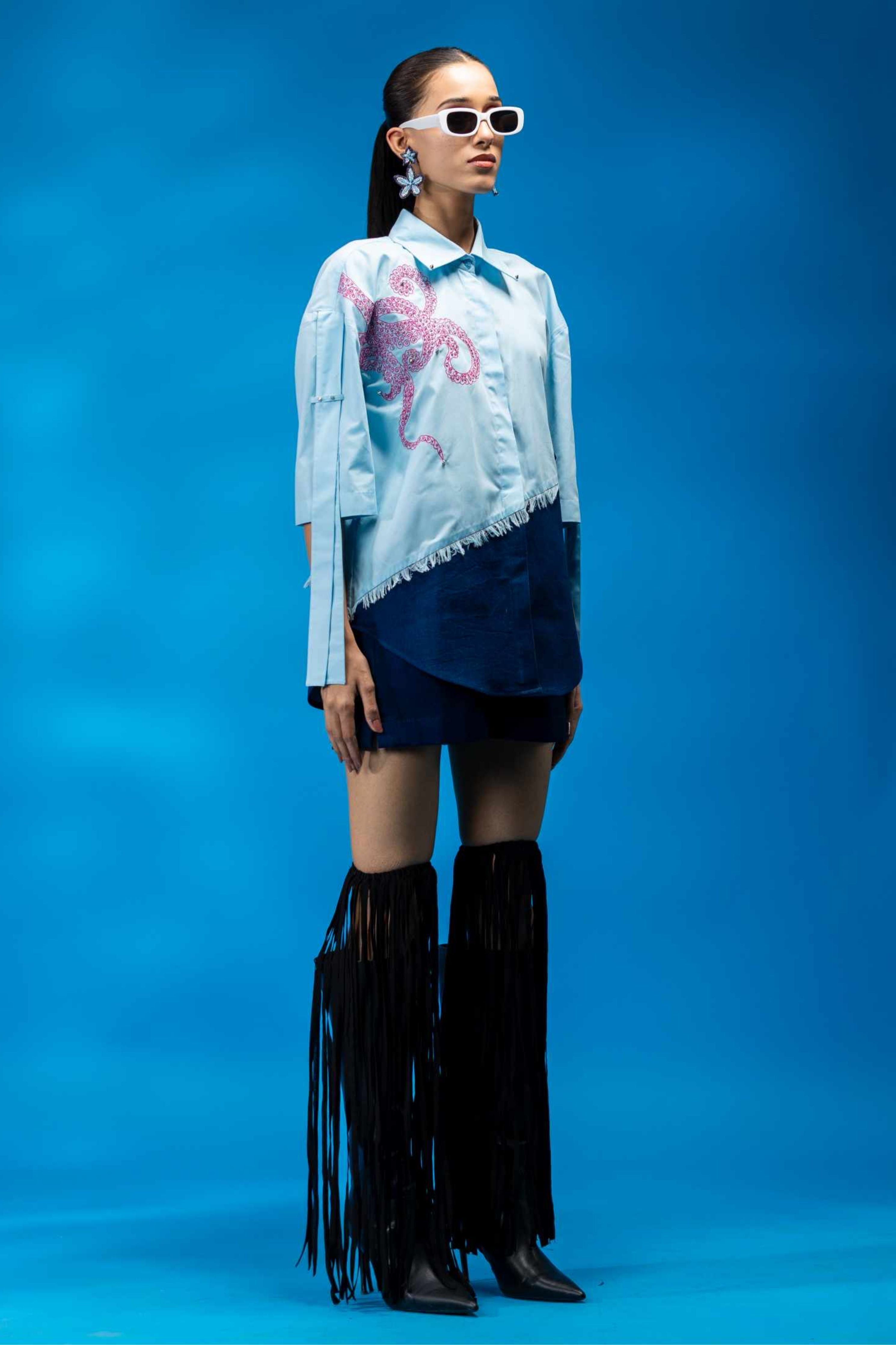 Mimic Embellsihed Shirt