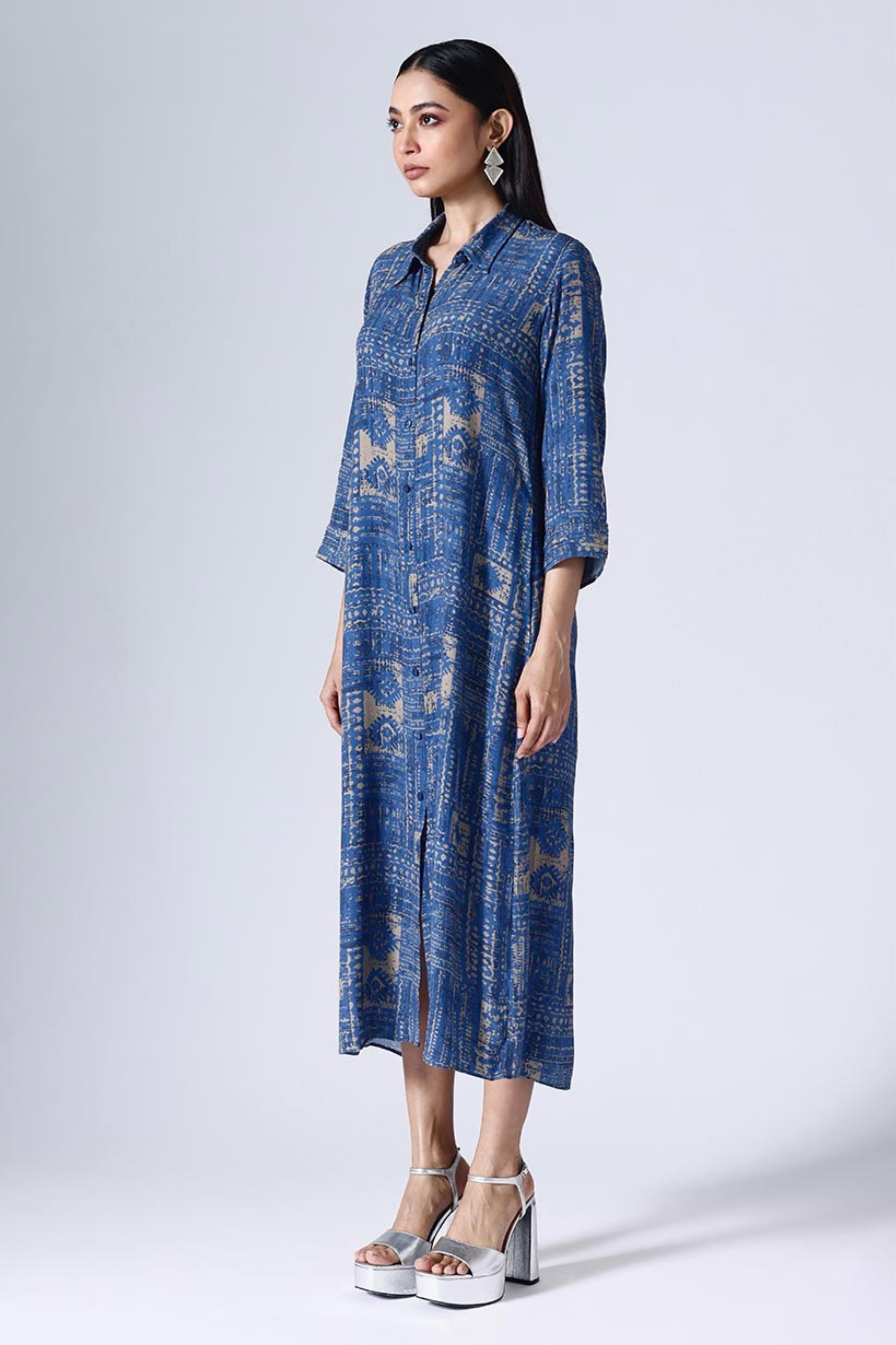 Moroccon Long Shirt Dress