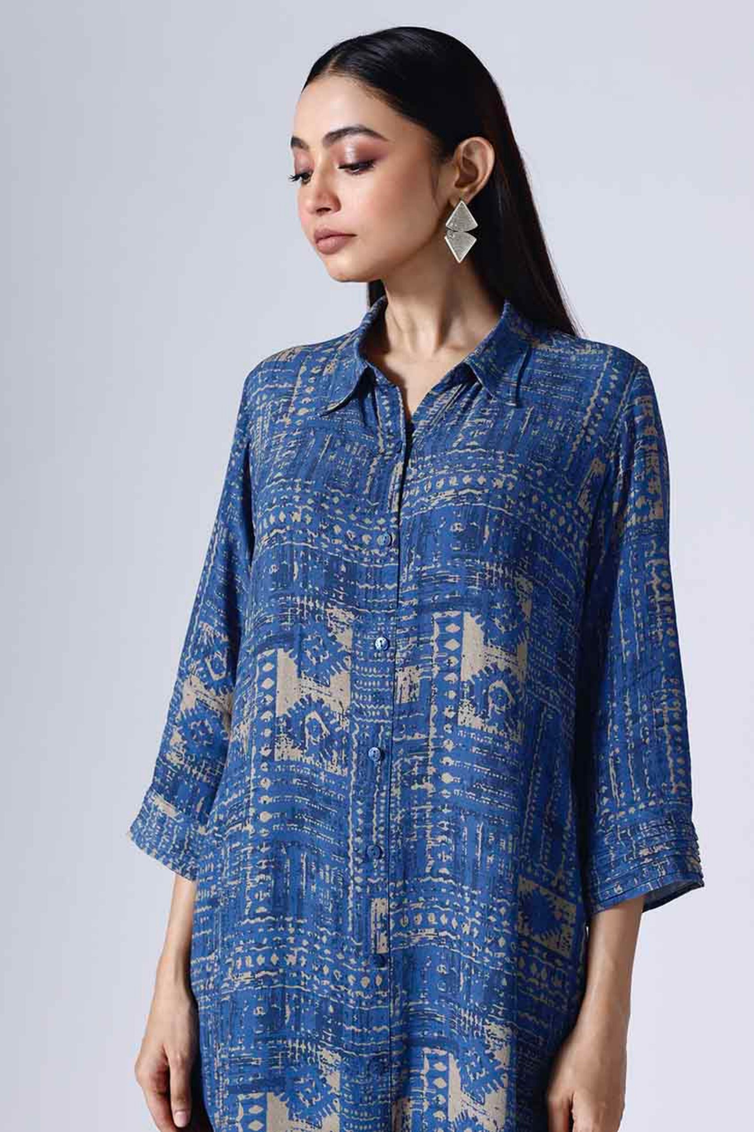 Moroccon Long Shirt Dress