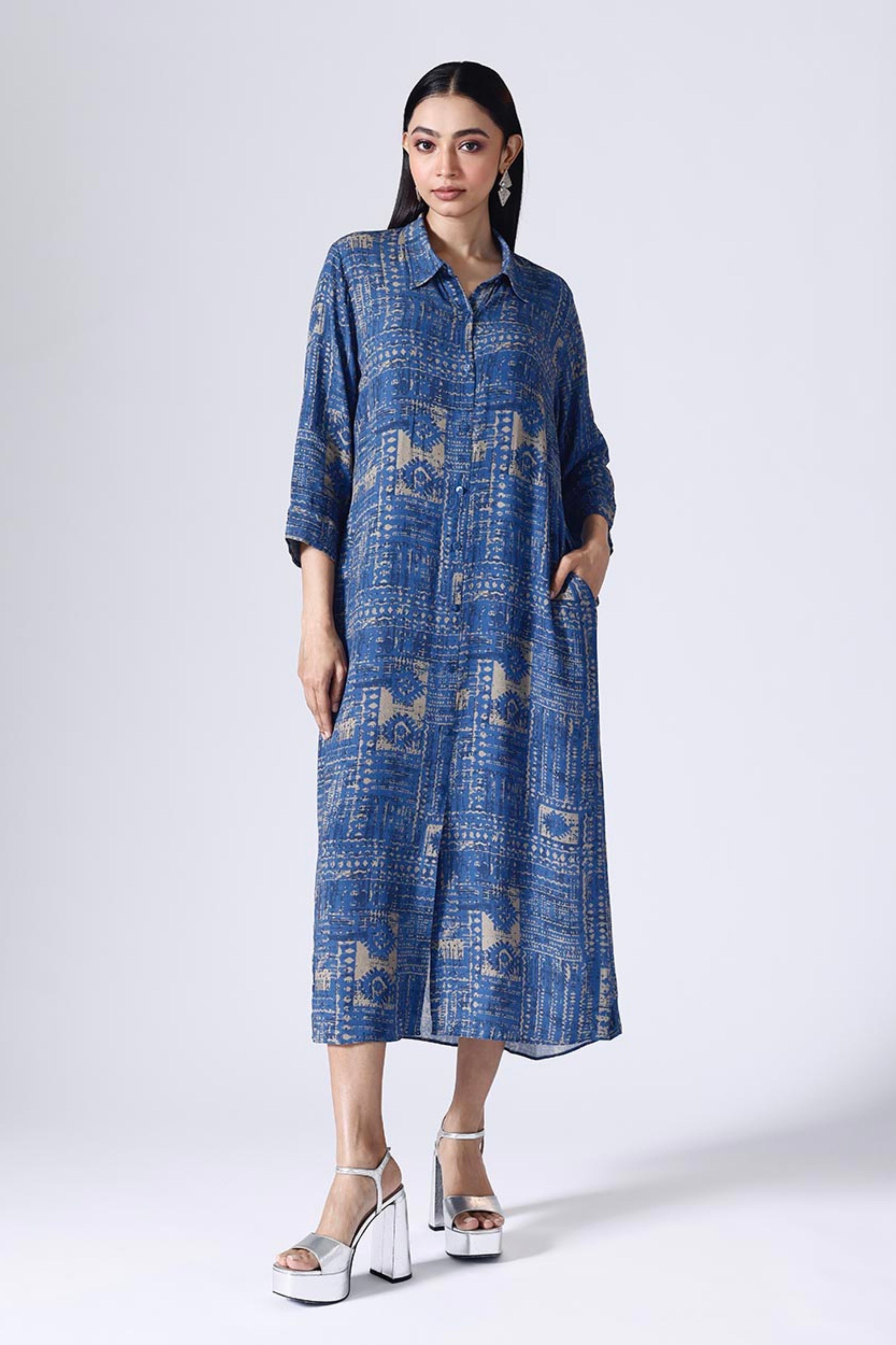 Moroccon Long Shirt Dress