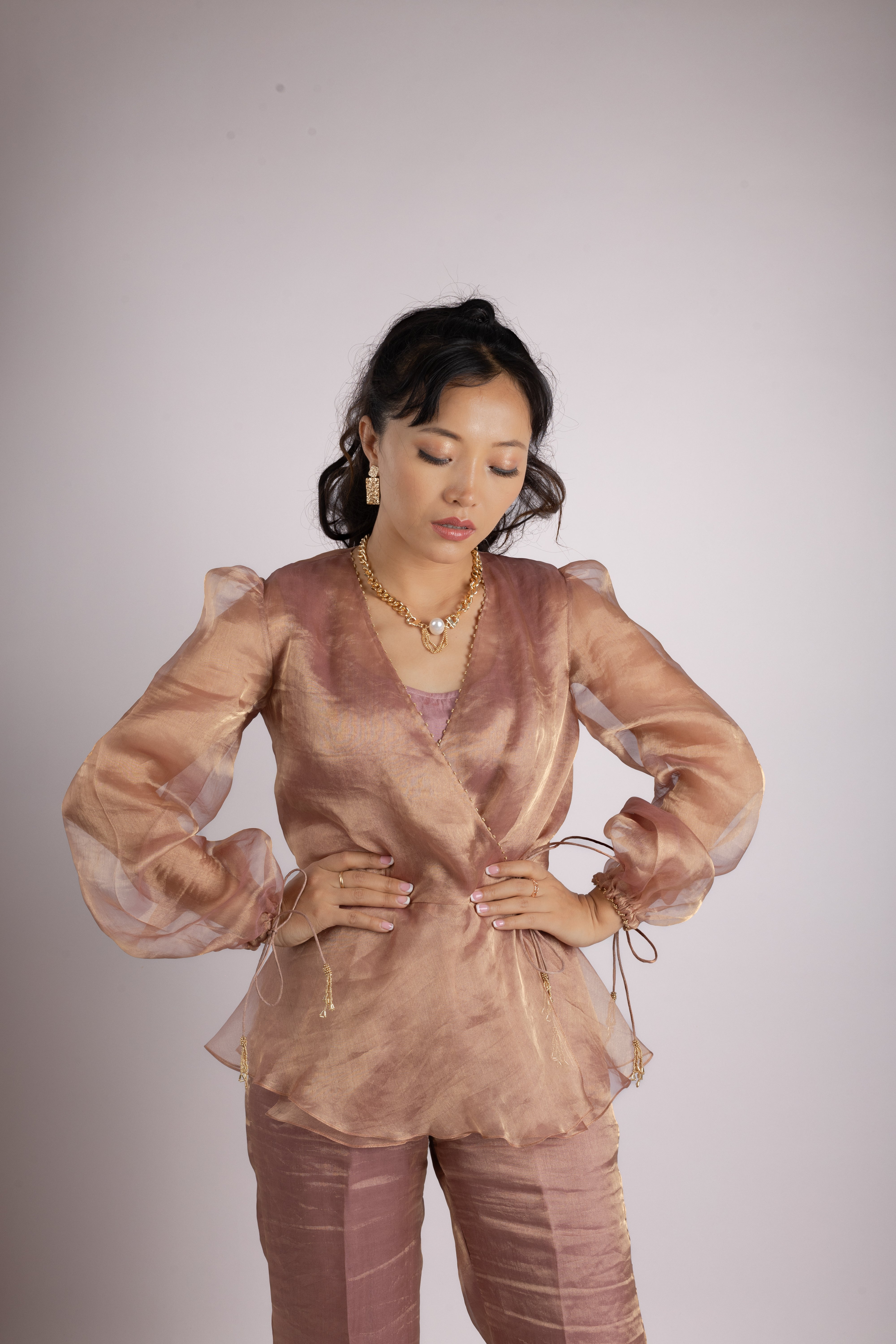 Amethyst Silk Co-Ord Ensemble