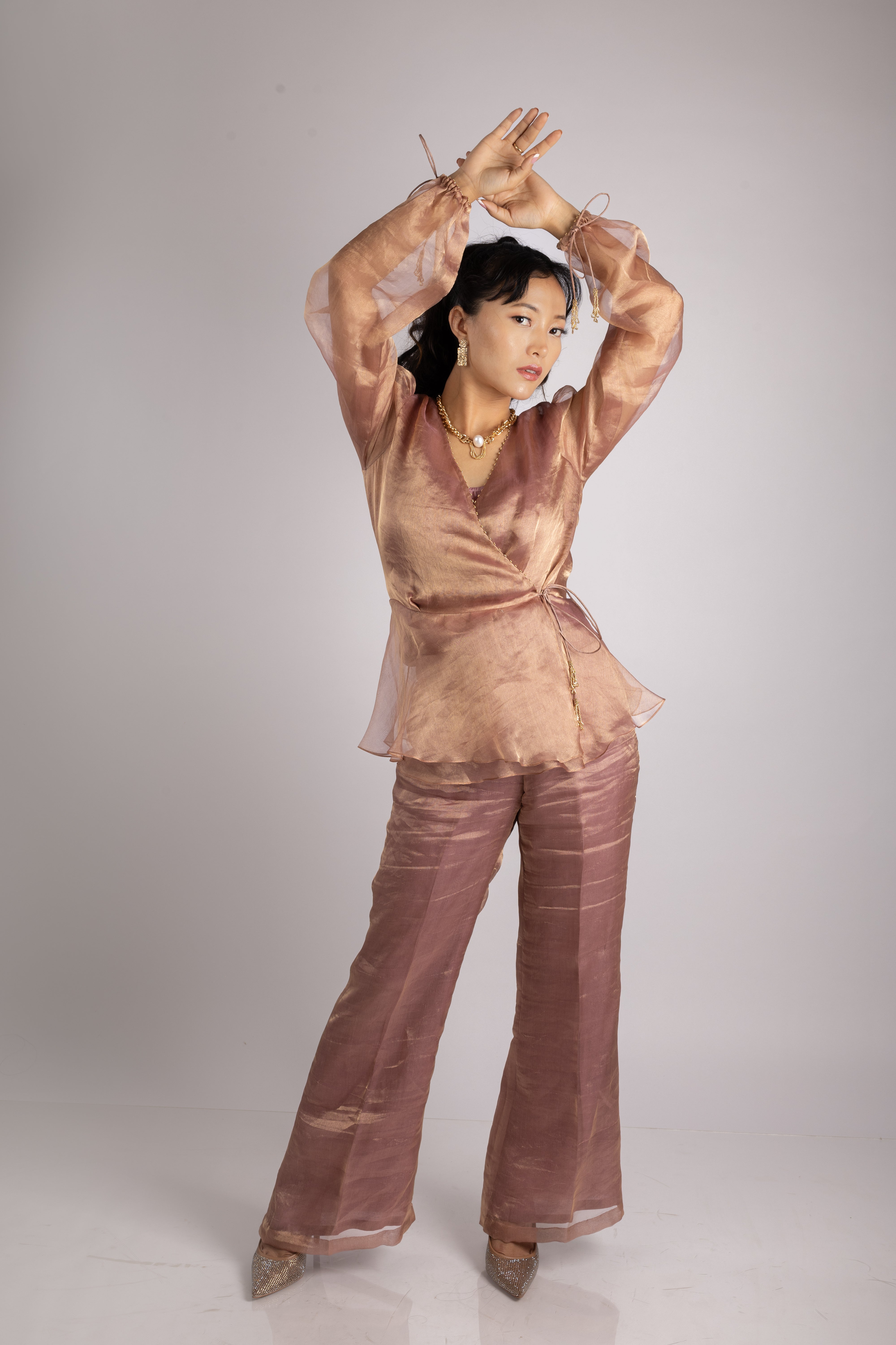 Amethyst Silk Co-Ord Ensemble