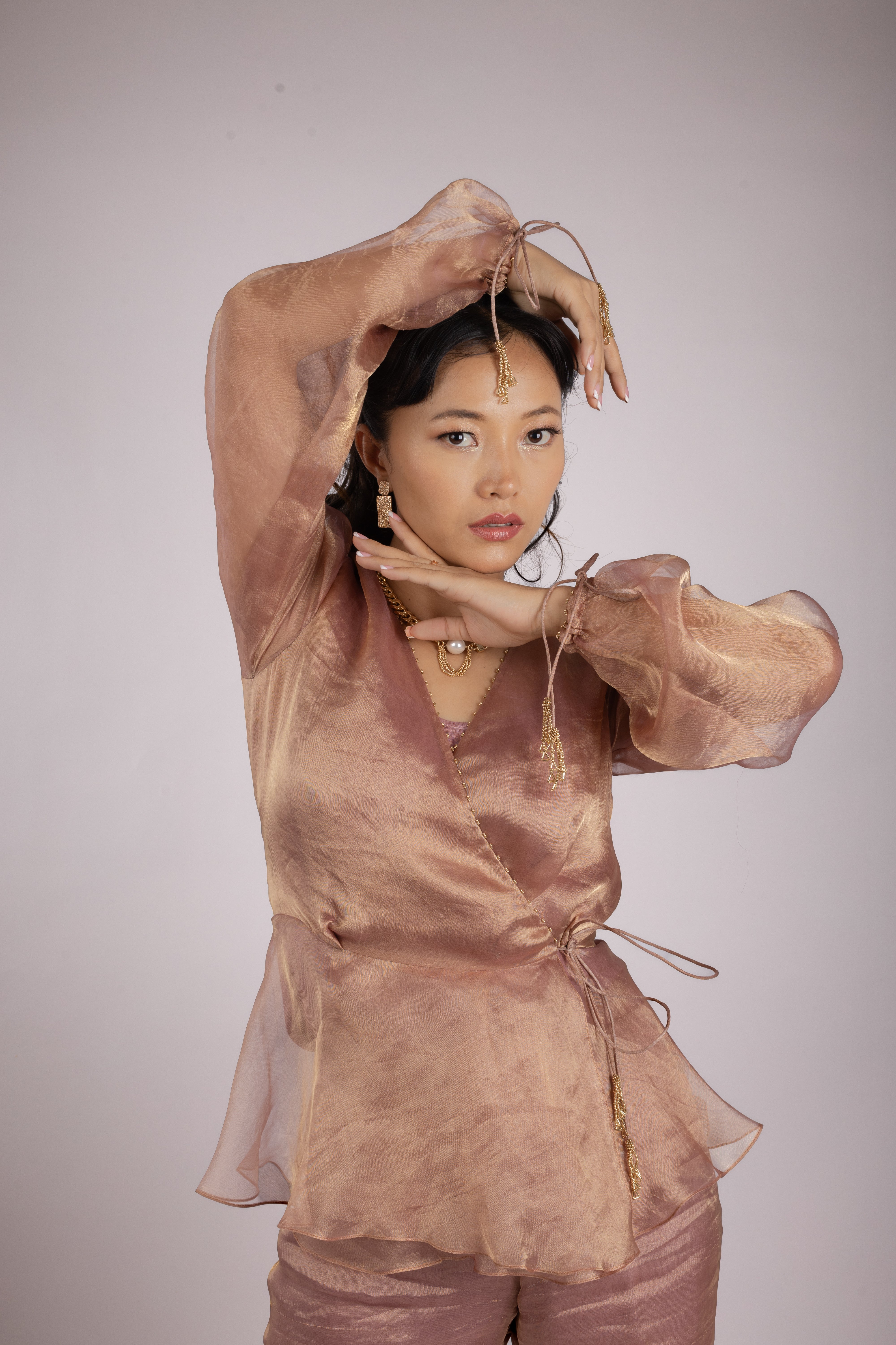Amethyst Silk Co-Ord Ensemble
