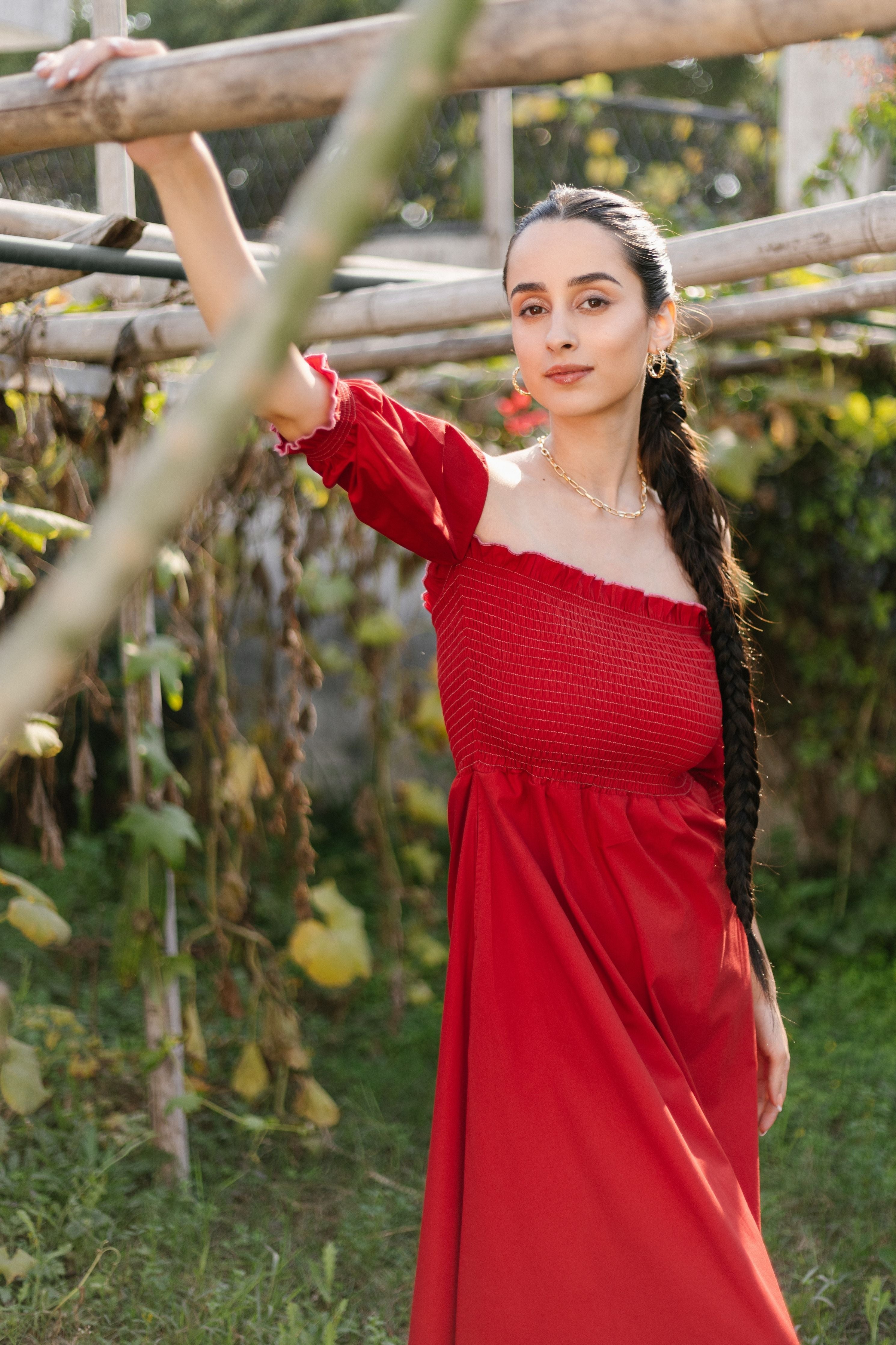 Peony maxi dress