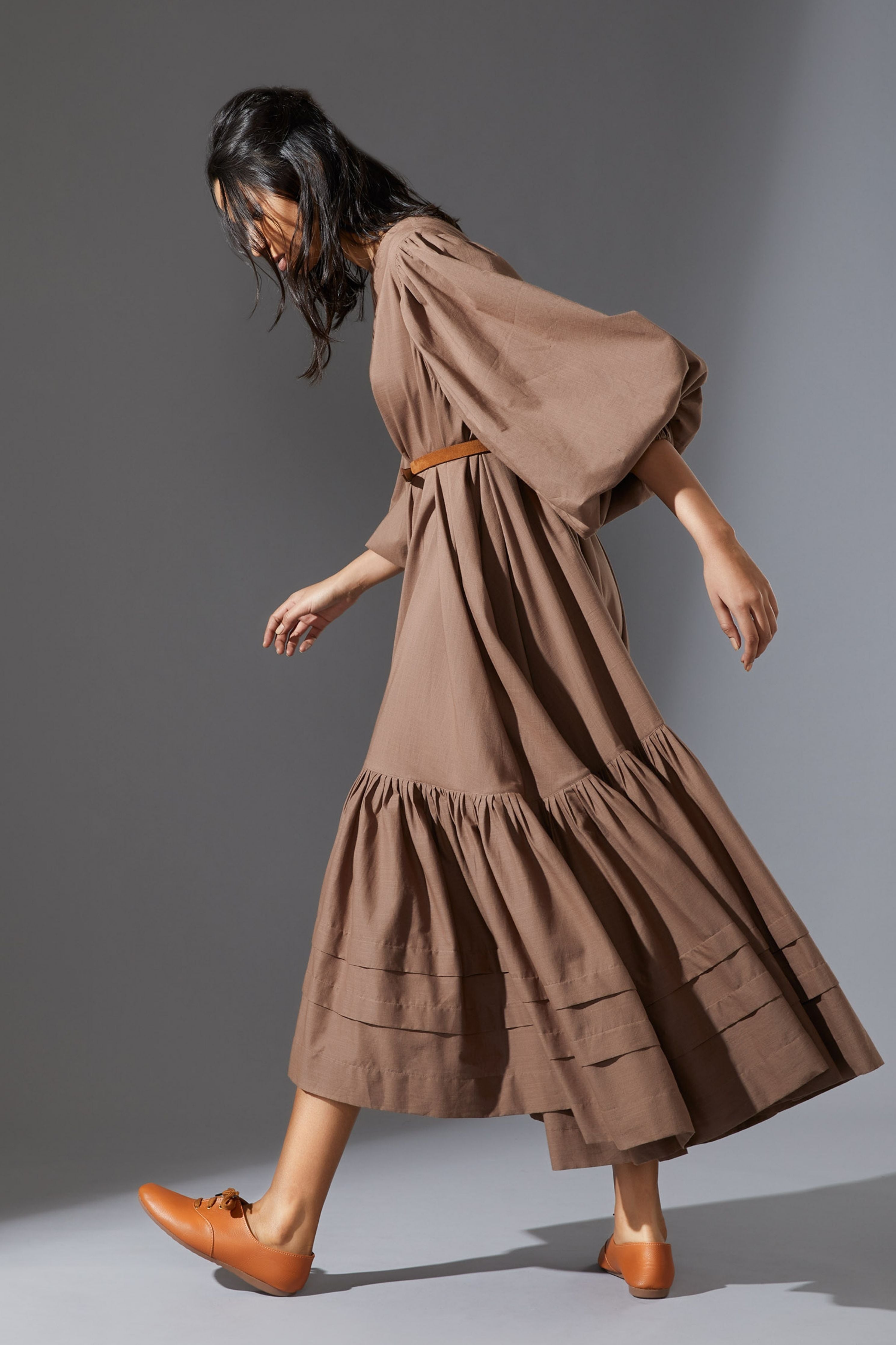 Mati Kaavya Beige Dress