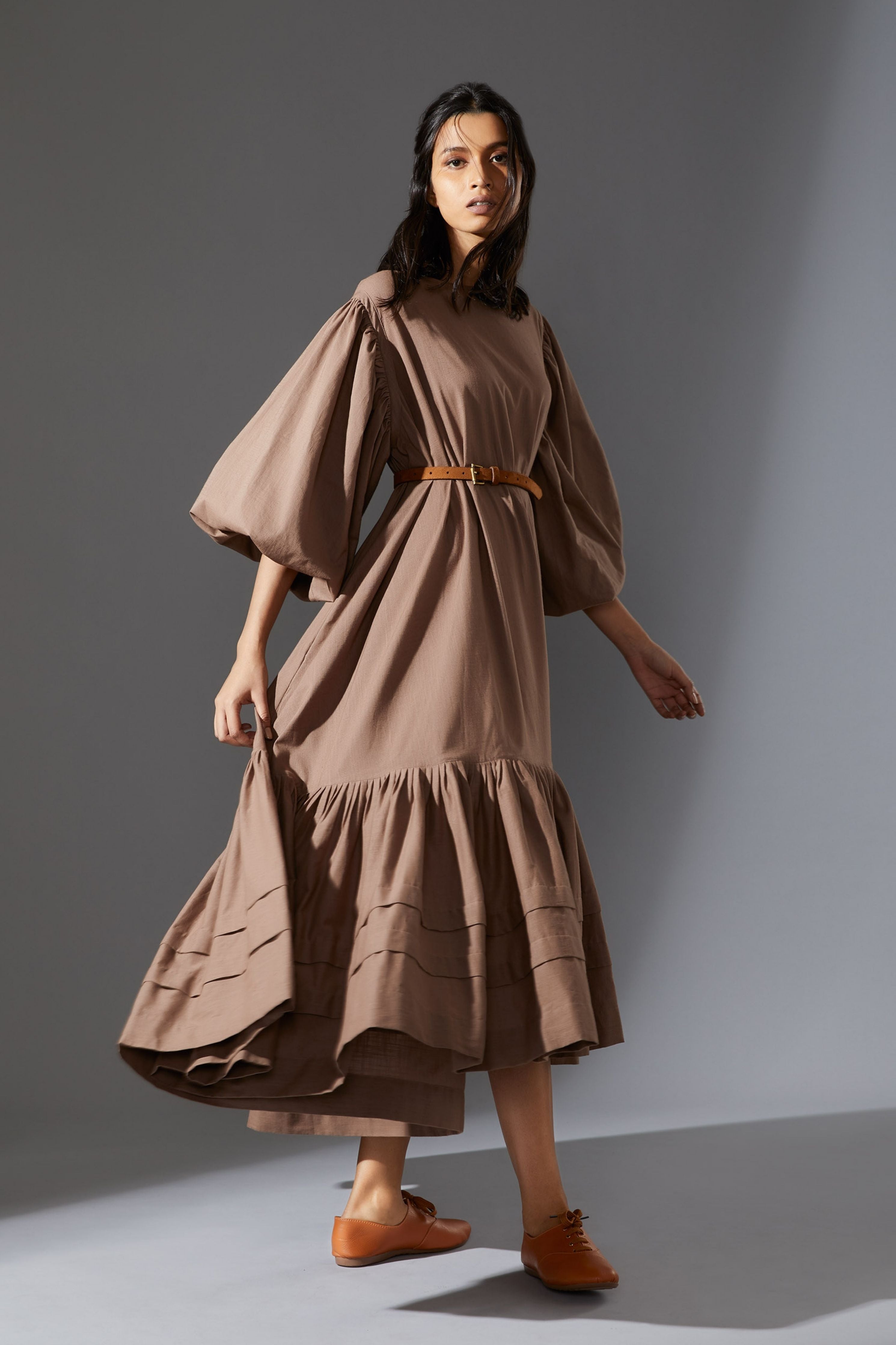 Mati Kaavya Beige Dress