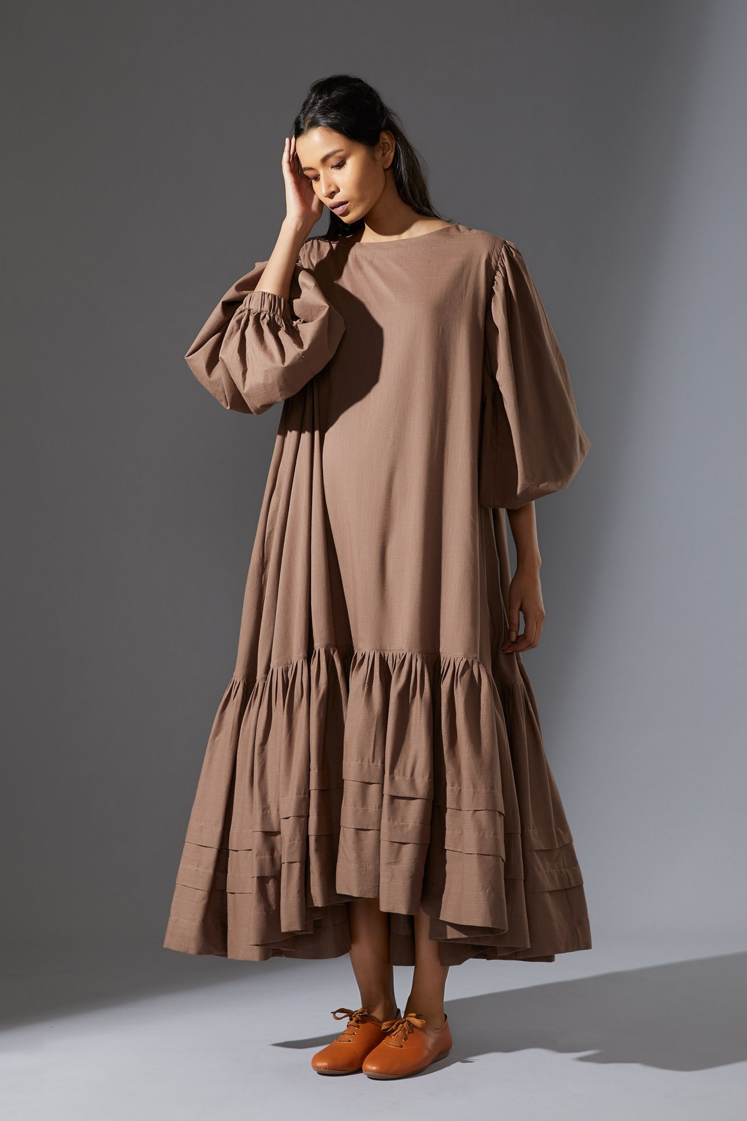 Mati Kaavya Beige Dress