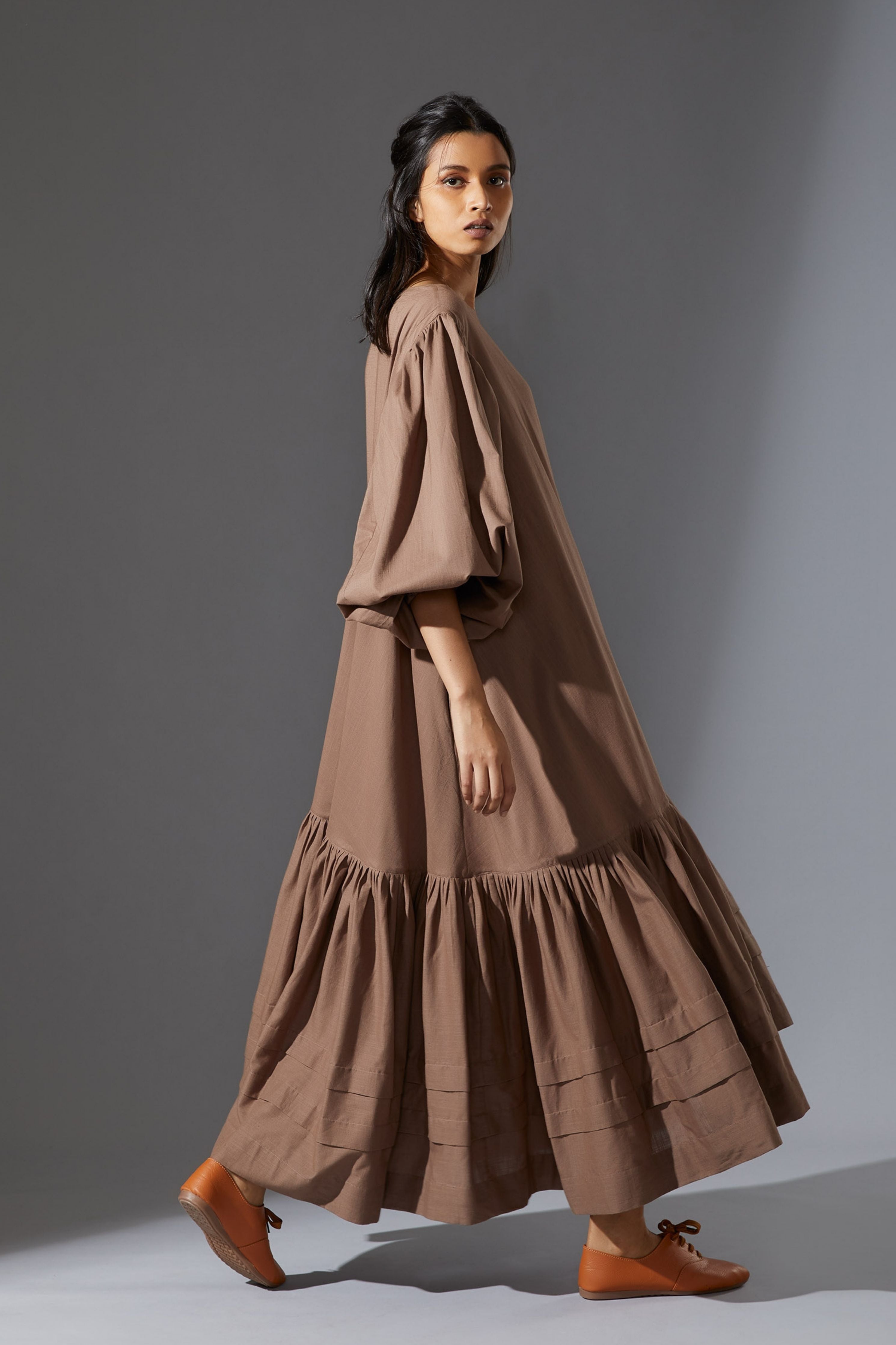 Mati Kaavya Beige Dress