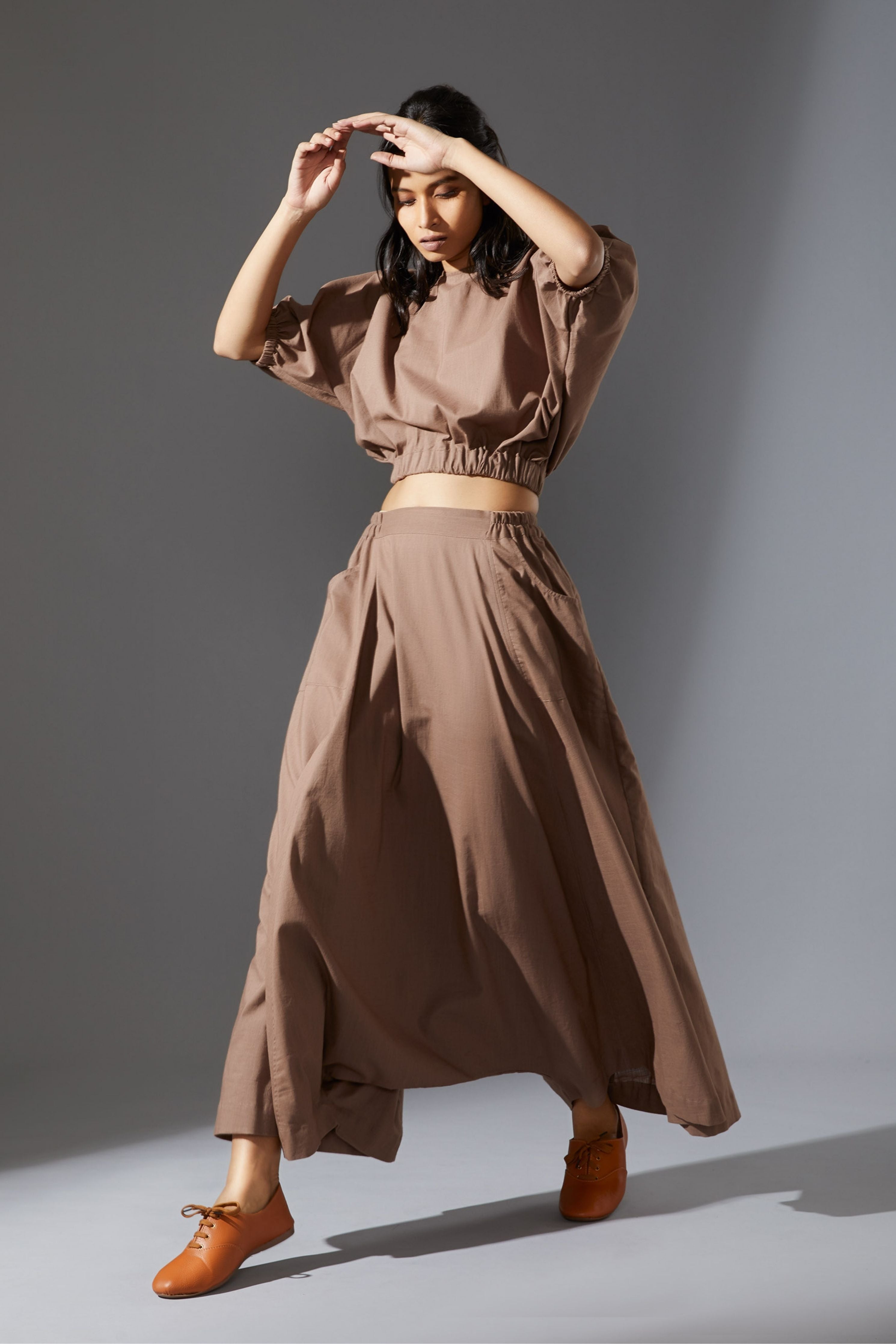Mati New Baggy Beige Harem Pants