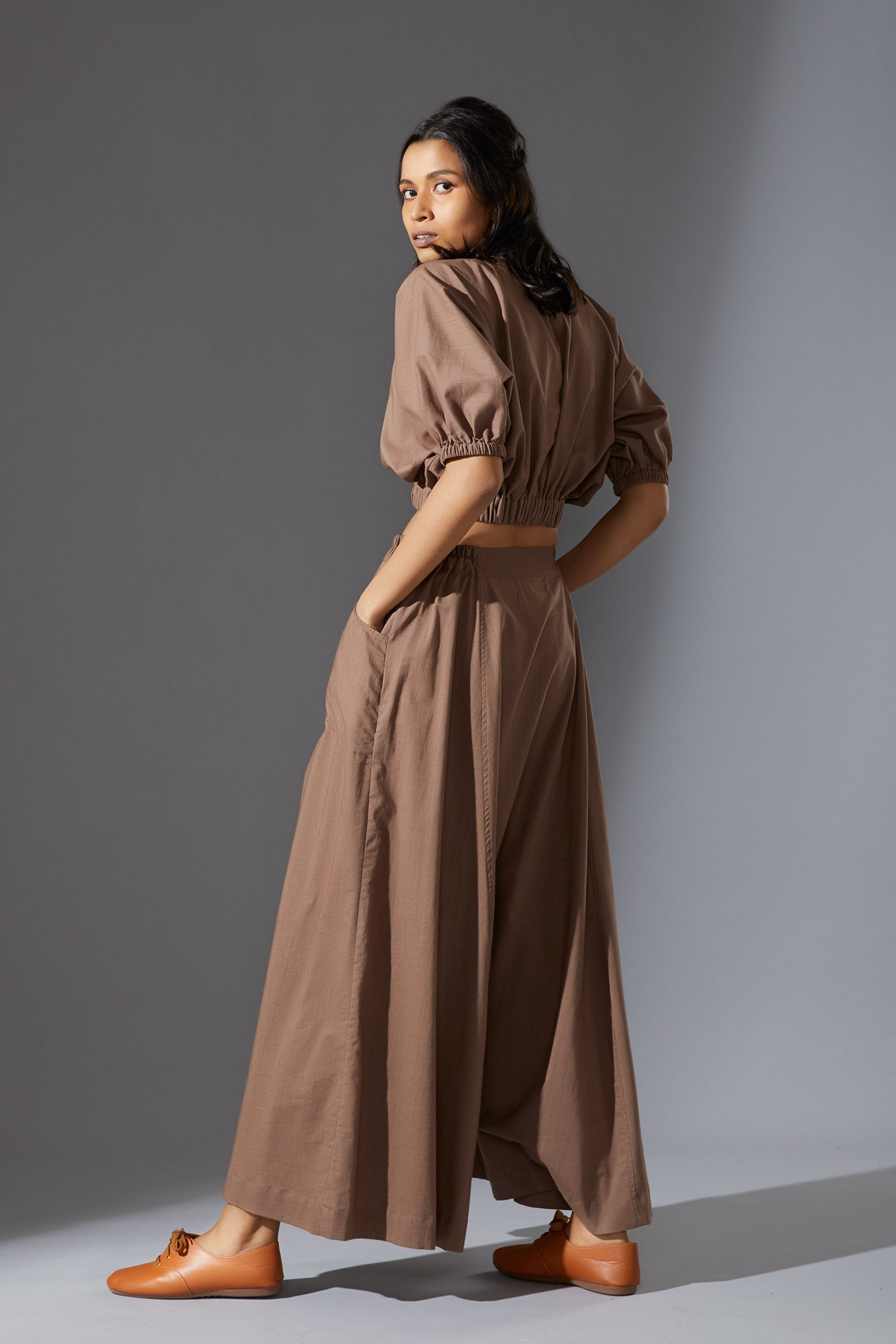Mati New Baggy Beige Harem Pants