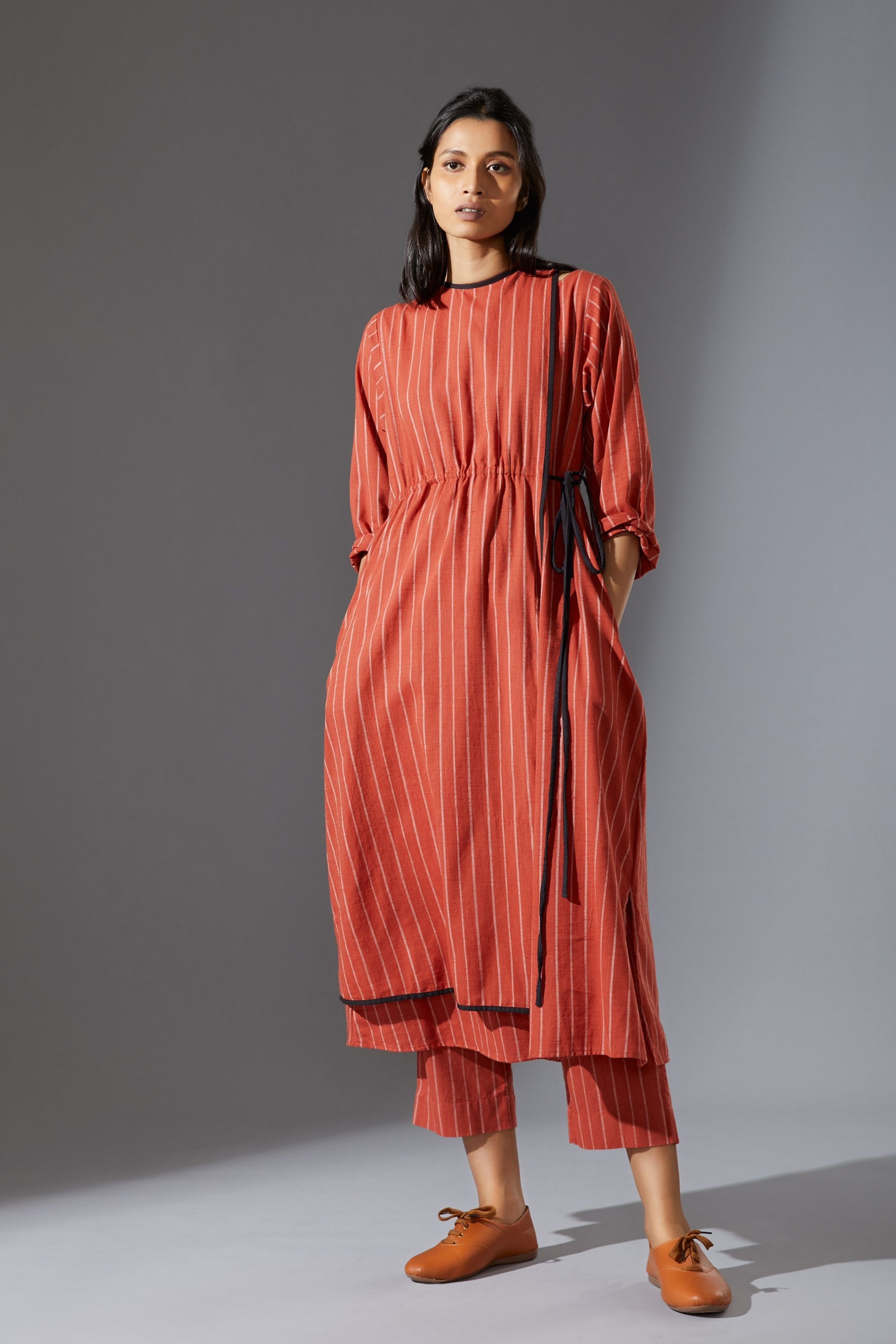 Mati Rust Overlap Tunic