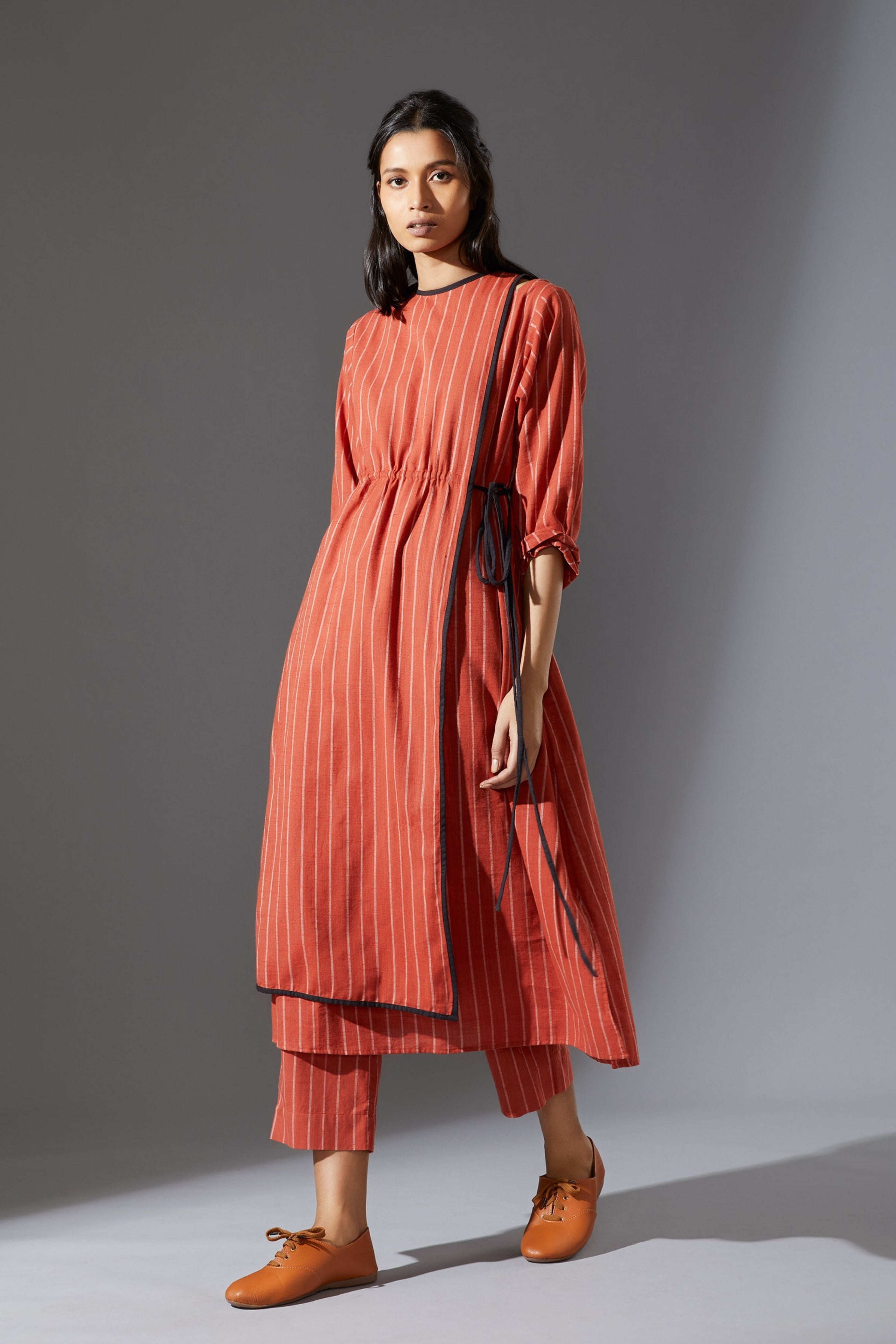 Mati Rust Overlap Tunic