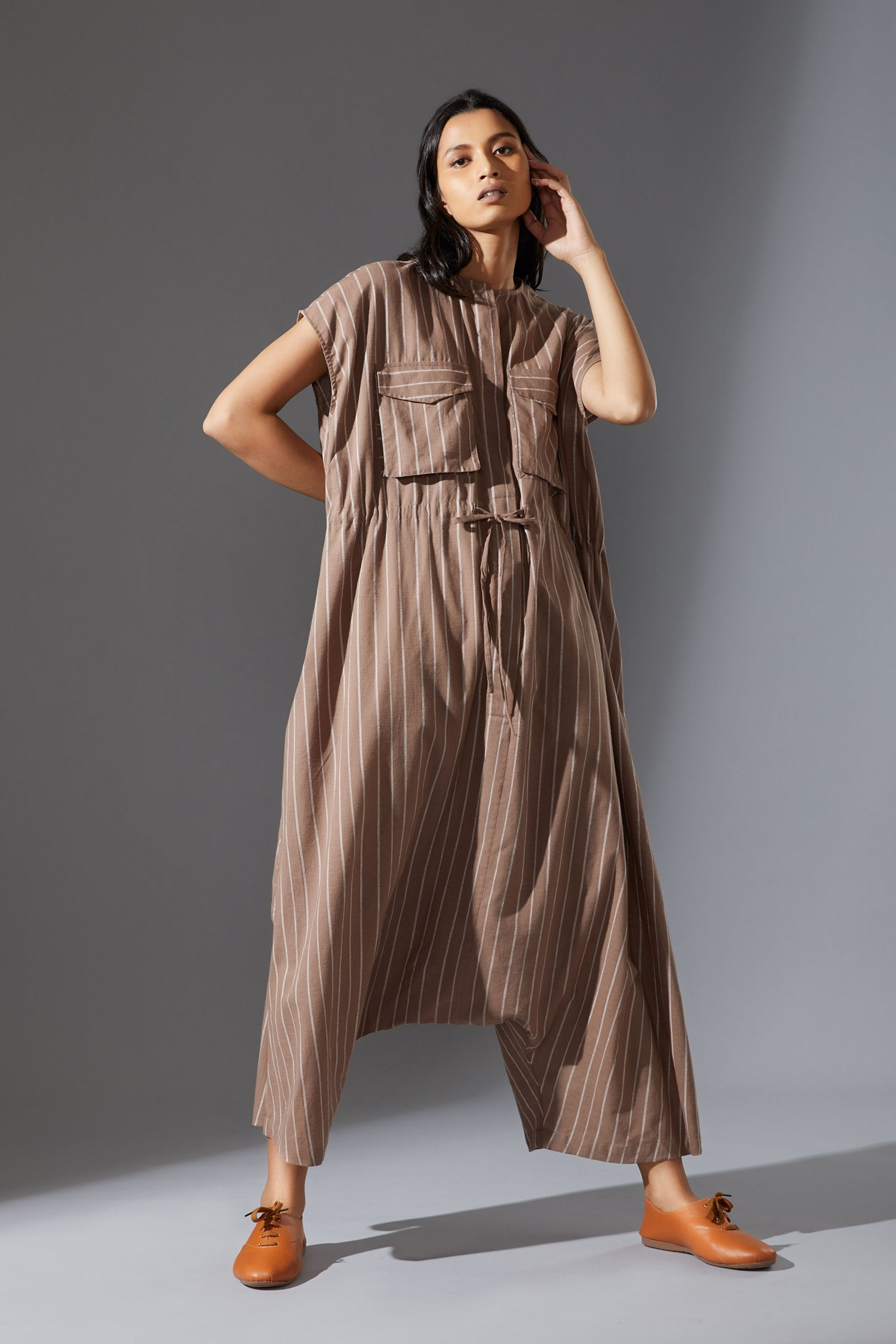 Mati Safari Beige Jumpsuit
