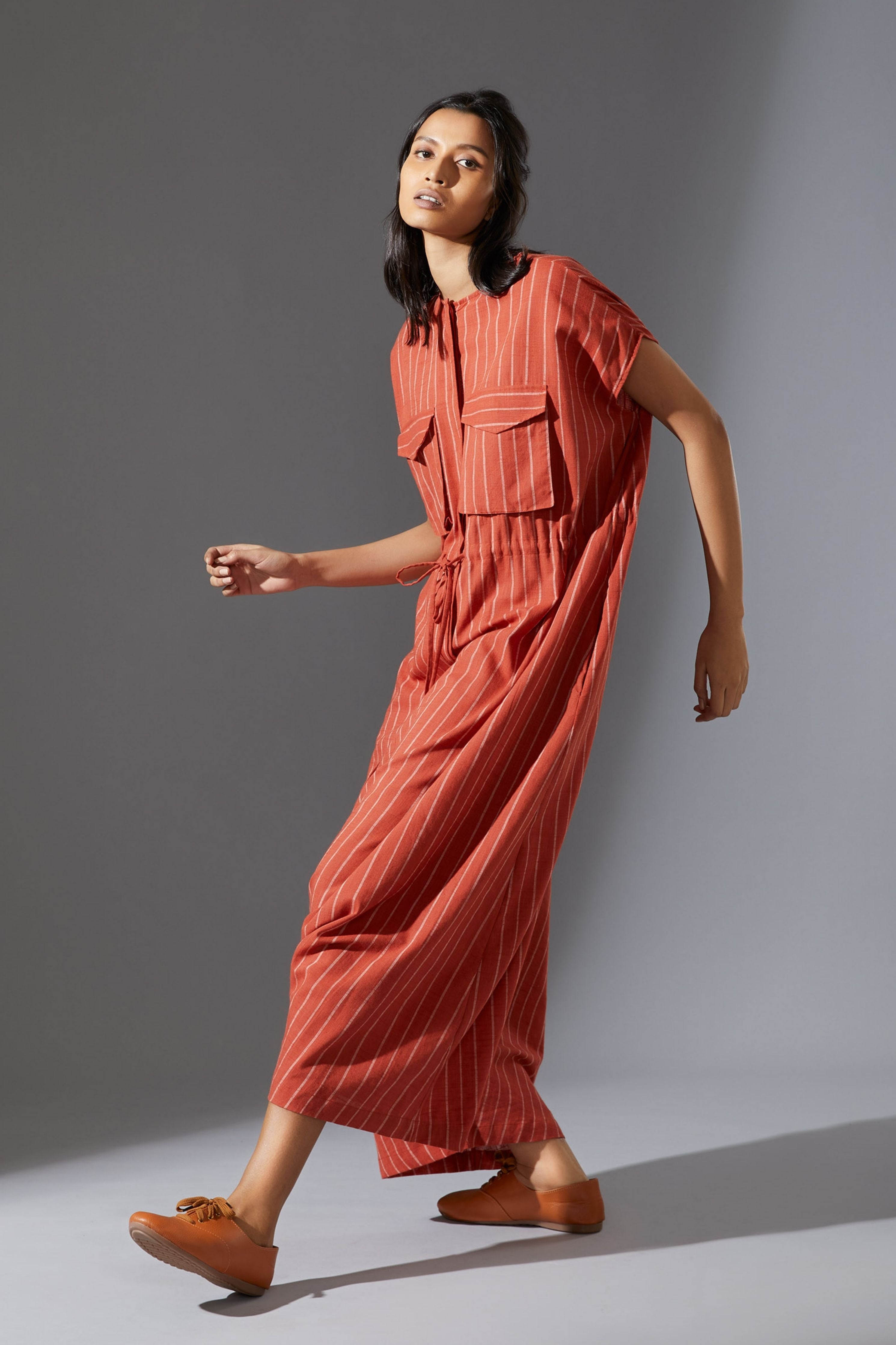 Mati Safari Rust Jumpsuit