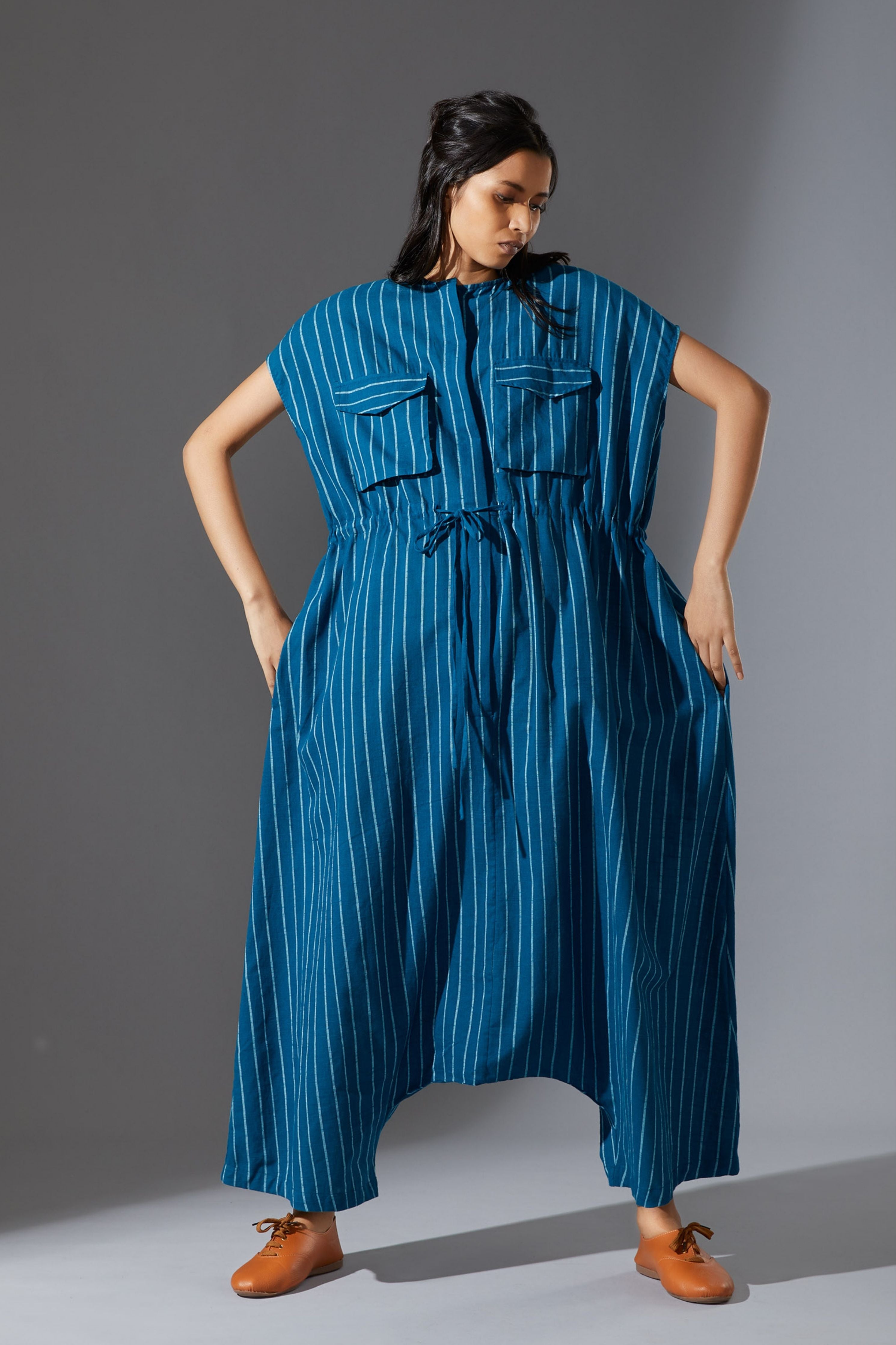 Mati Safari Blue Jumpsuit