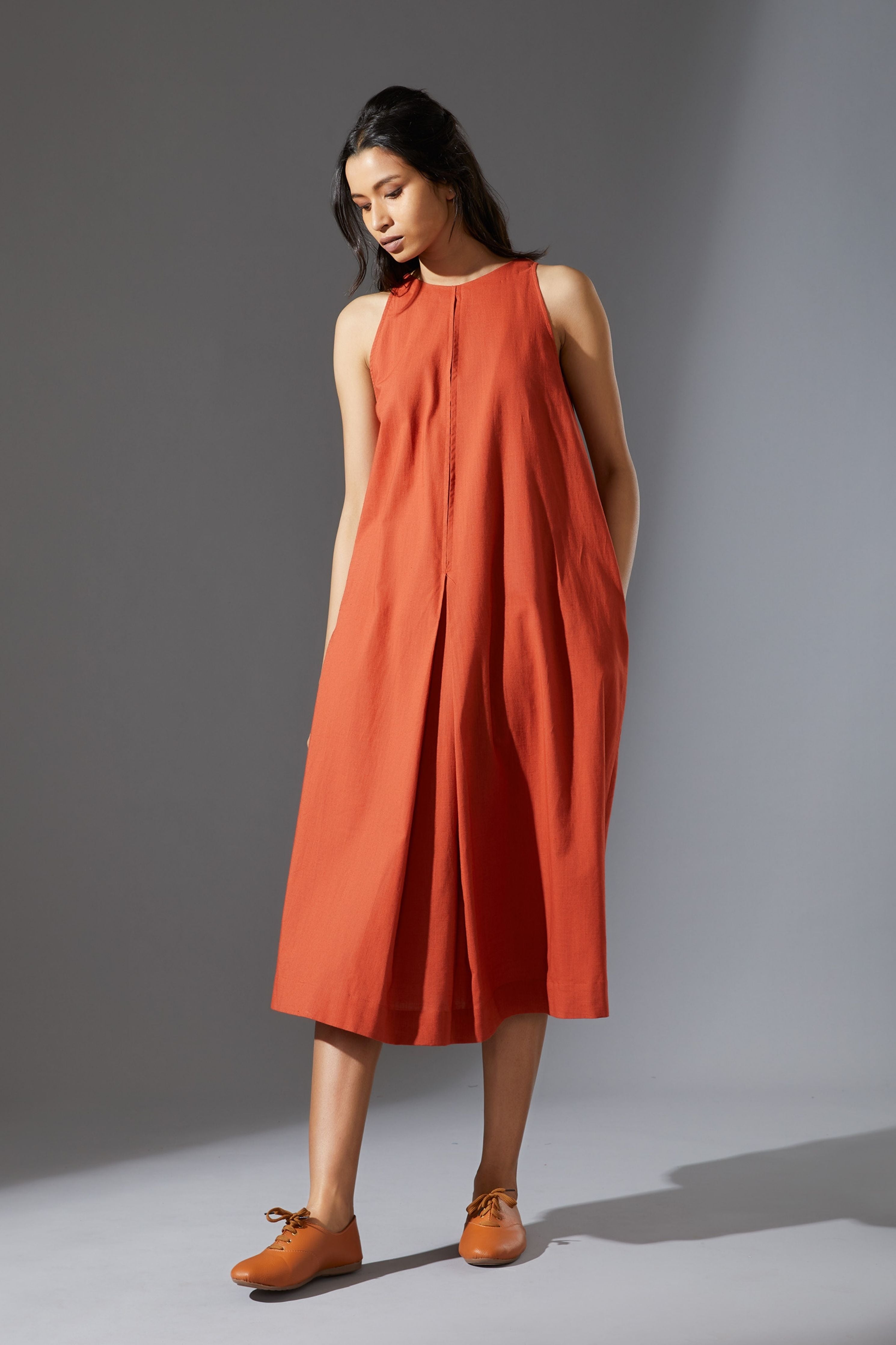 Mati Vita Aakaar Rust Dress