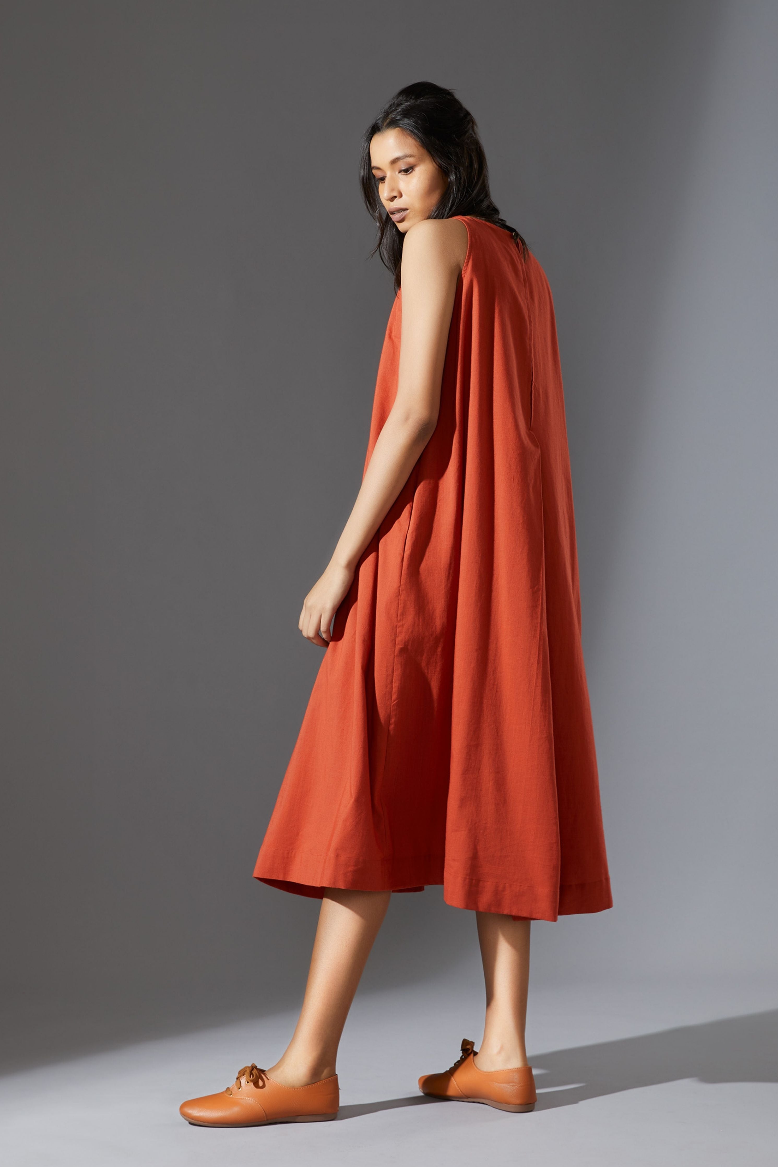 Mati Vita Aakaar Rust Dress