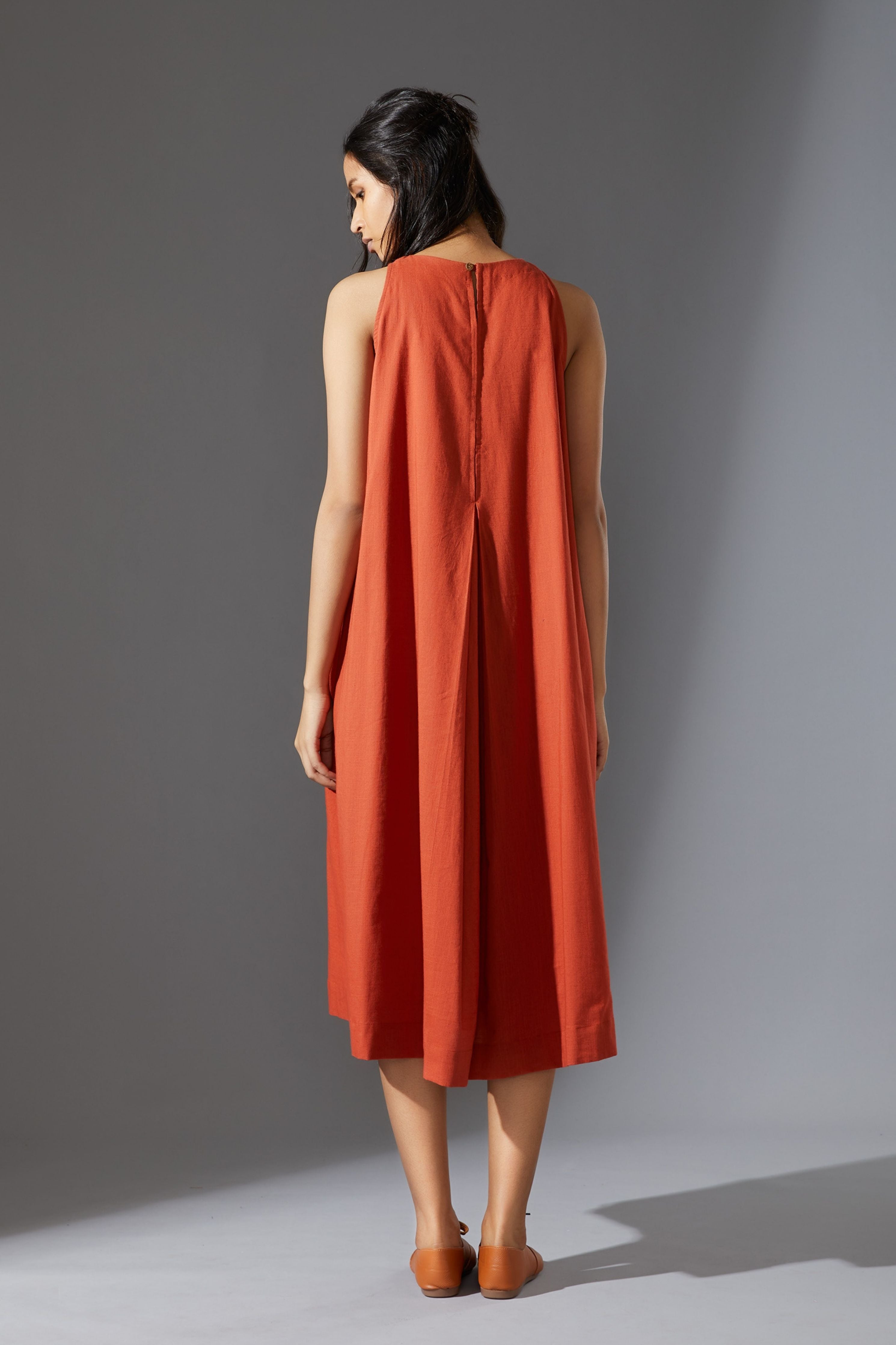 Mati Vita Aakaar Rust Dress