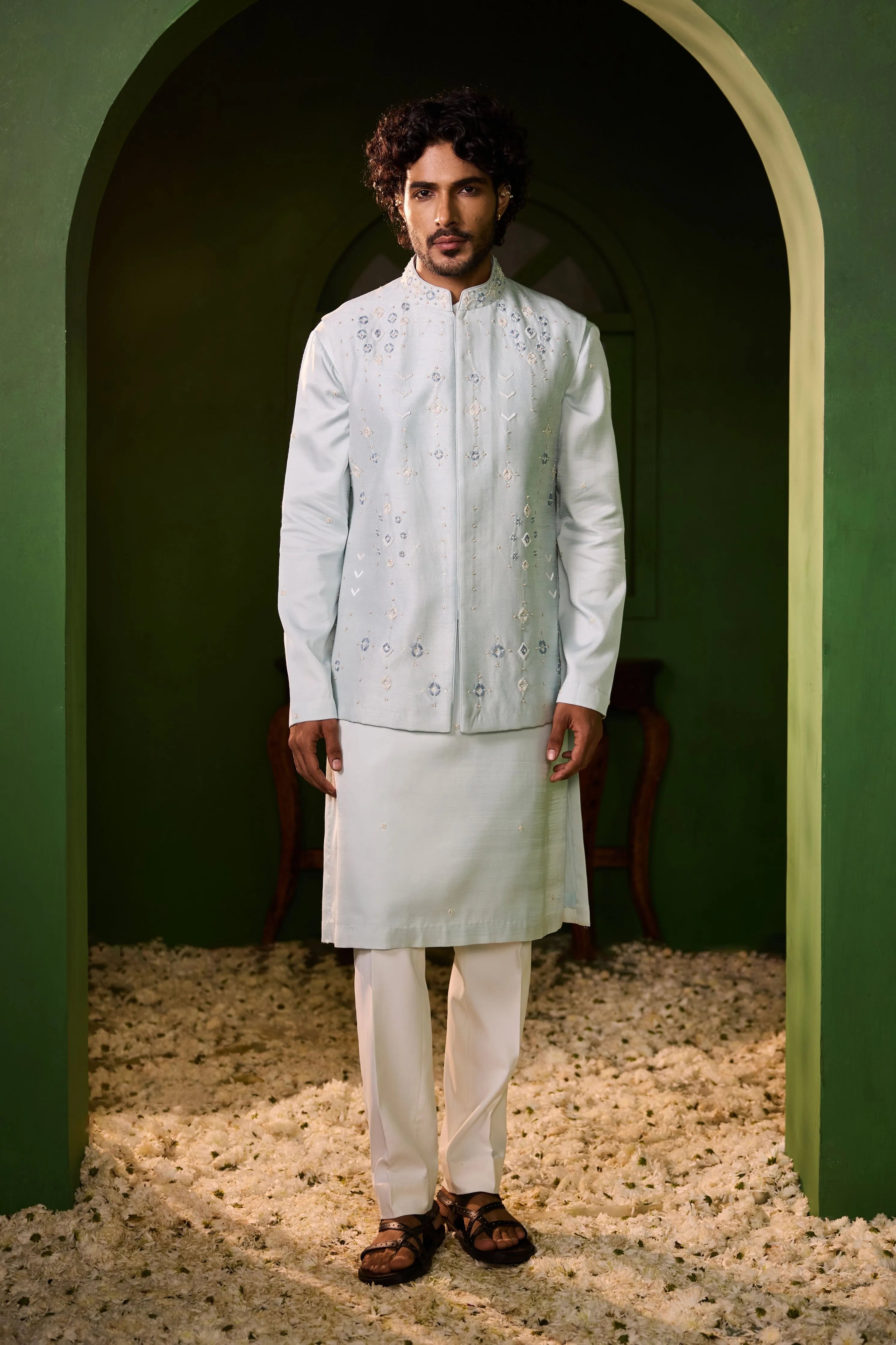 Chandrakamal Nehru Jacket Set
