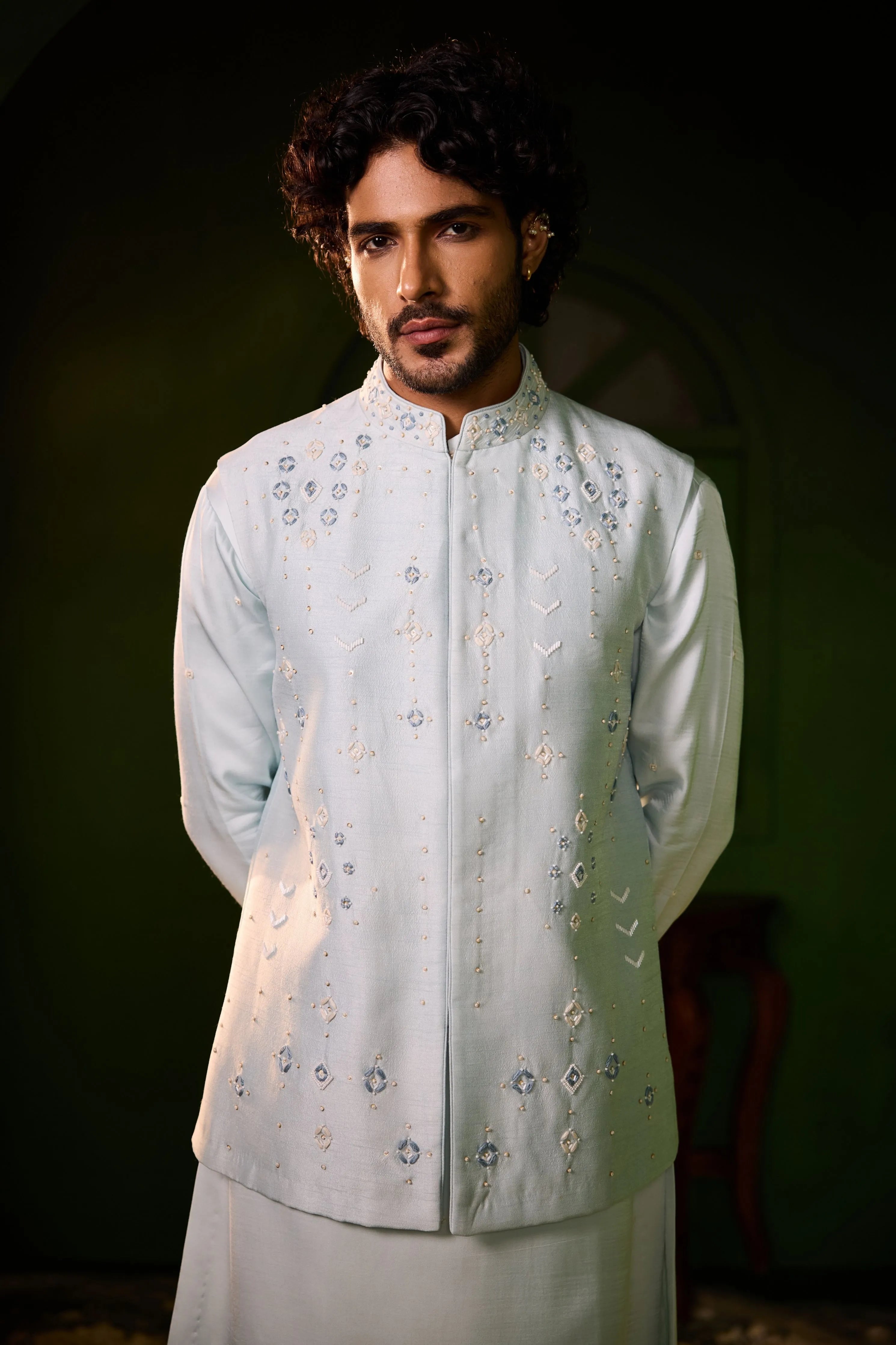 Chandrakamal Nehru Jacket Set