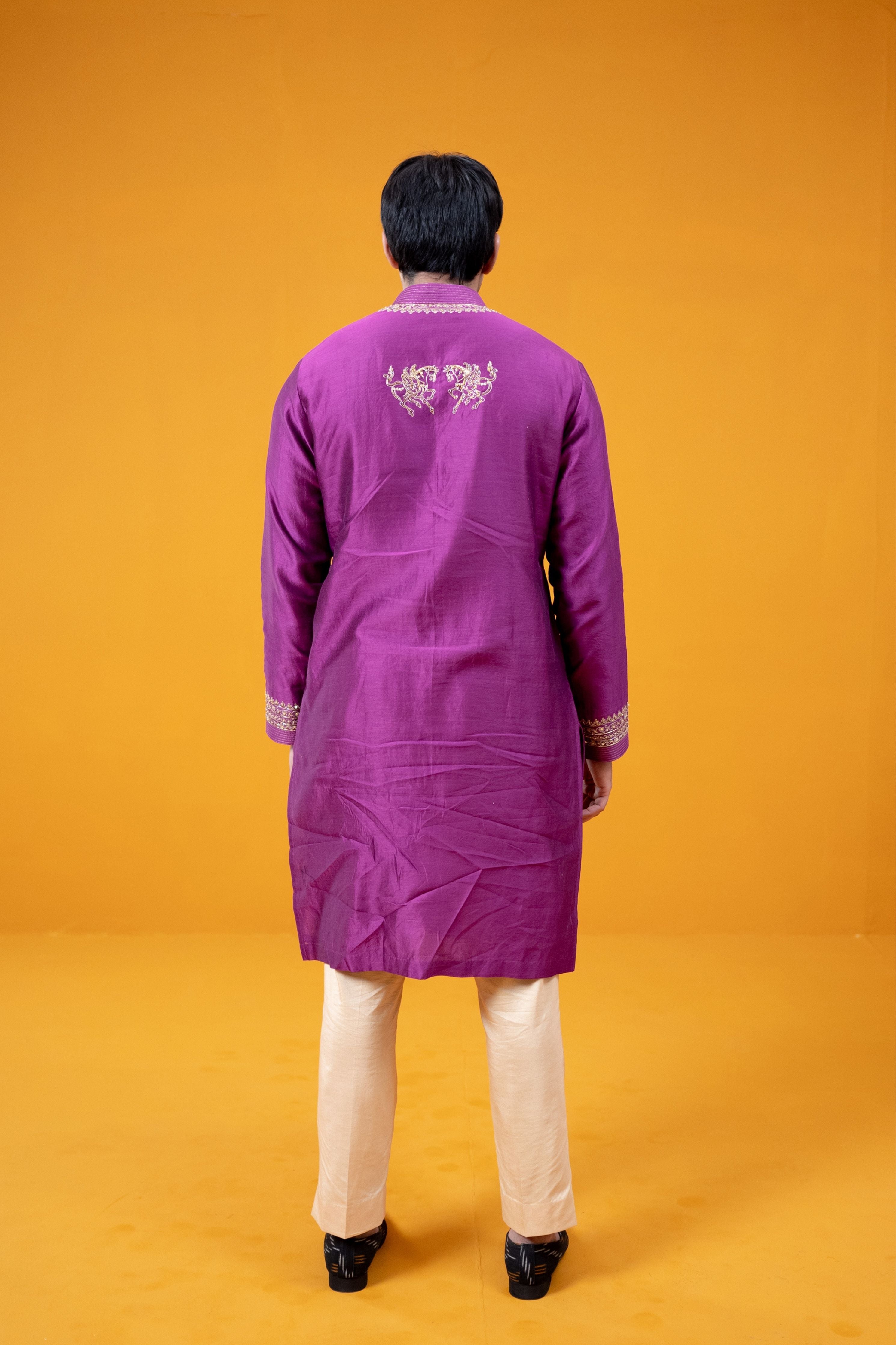 Majenta Horse Sea Kurta Set