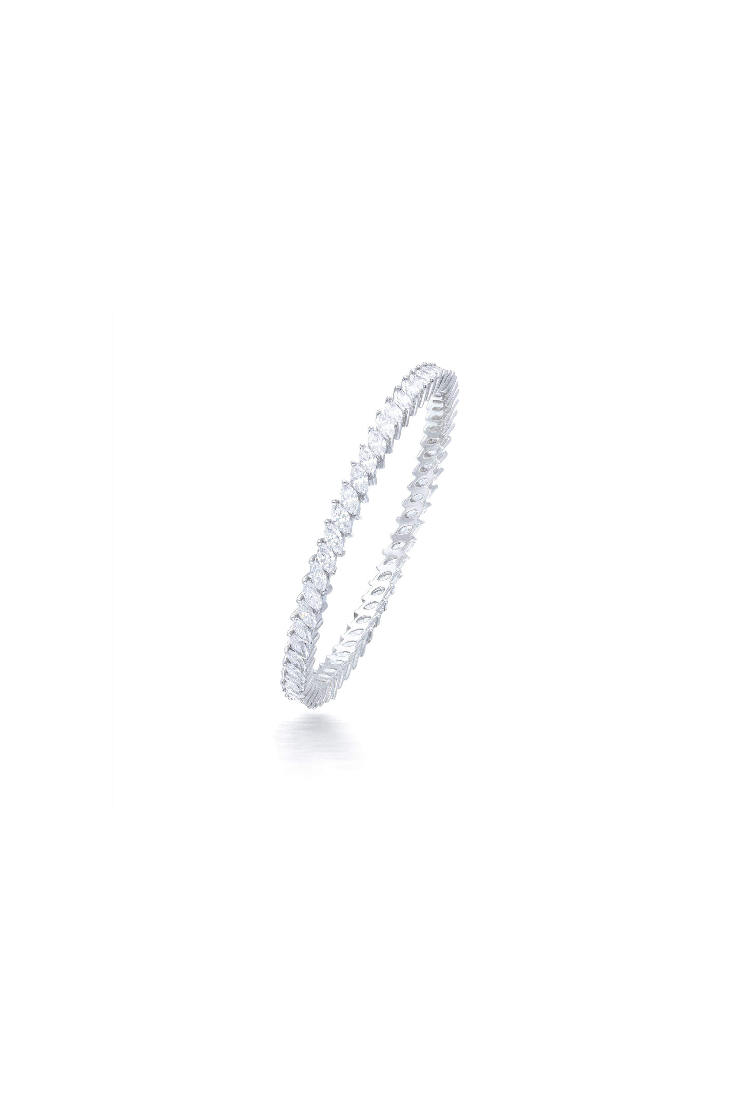 Marquise Shape Solitaire Bangle