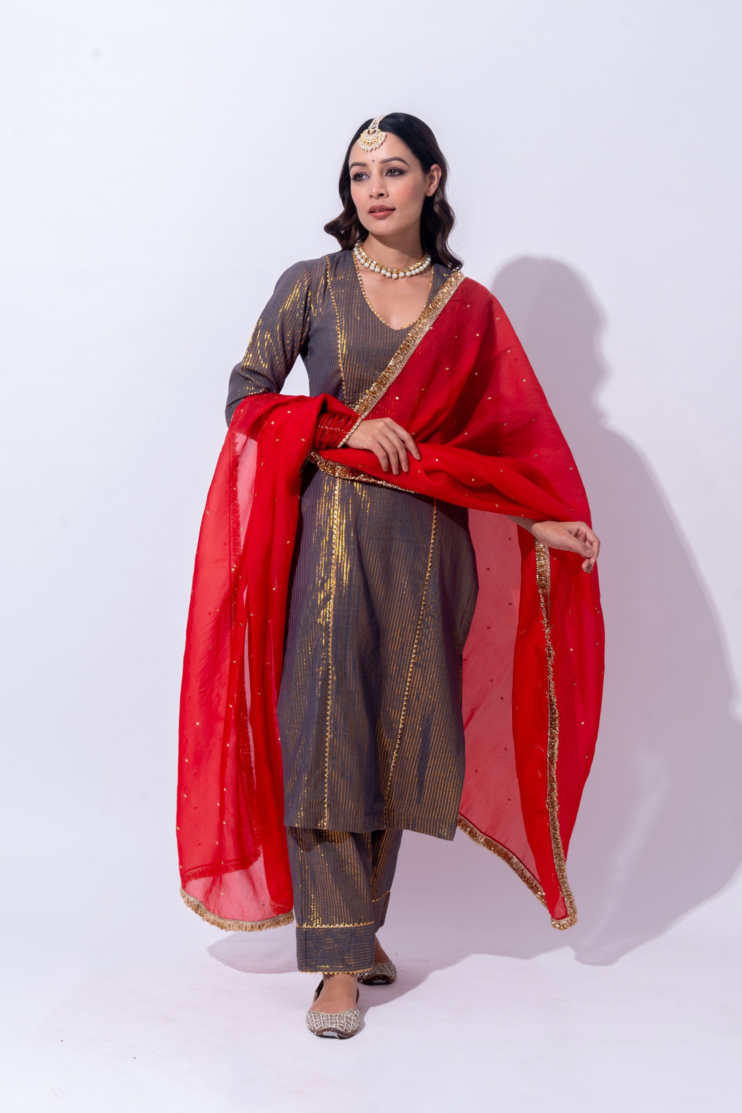 Mastani Zari Kurta Set