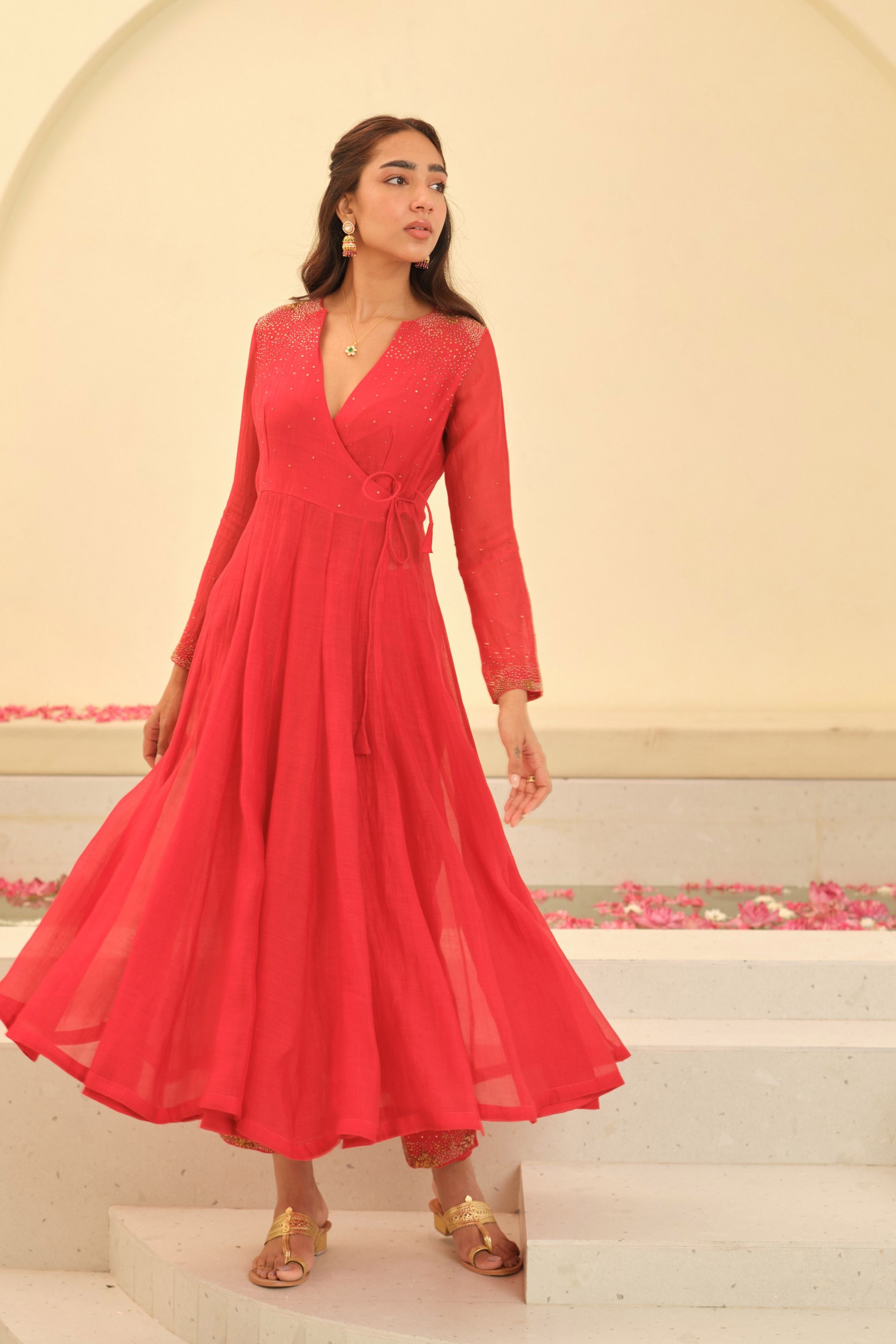 Maya Chanderi Kurta Set